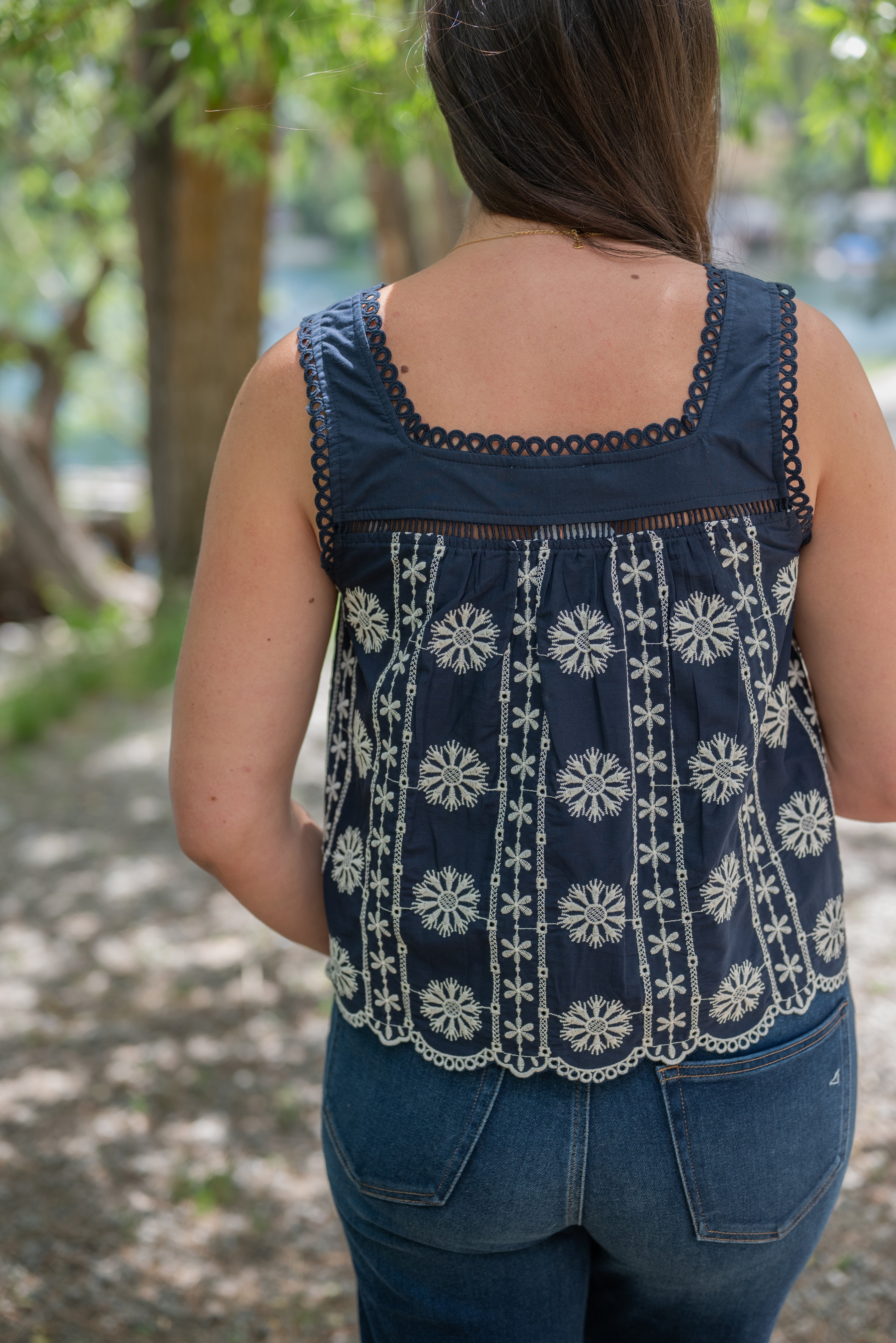 PAOLA EMBROIDERED TOP