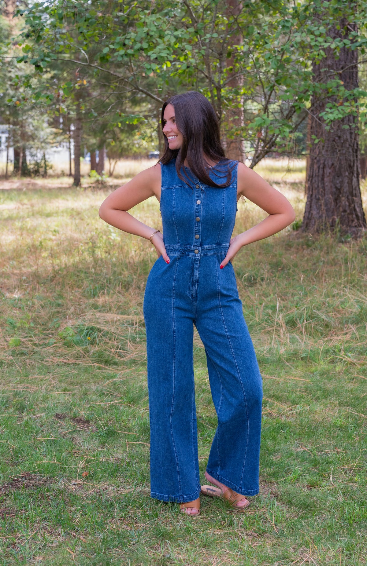 ANNE DENIM JUMPSUIT