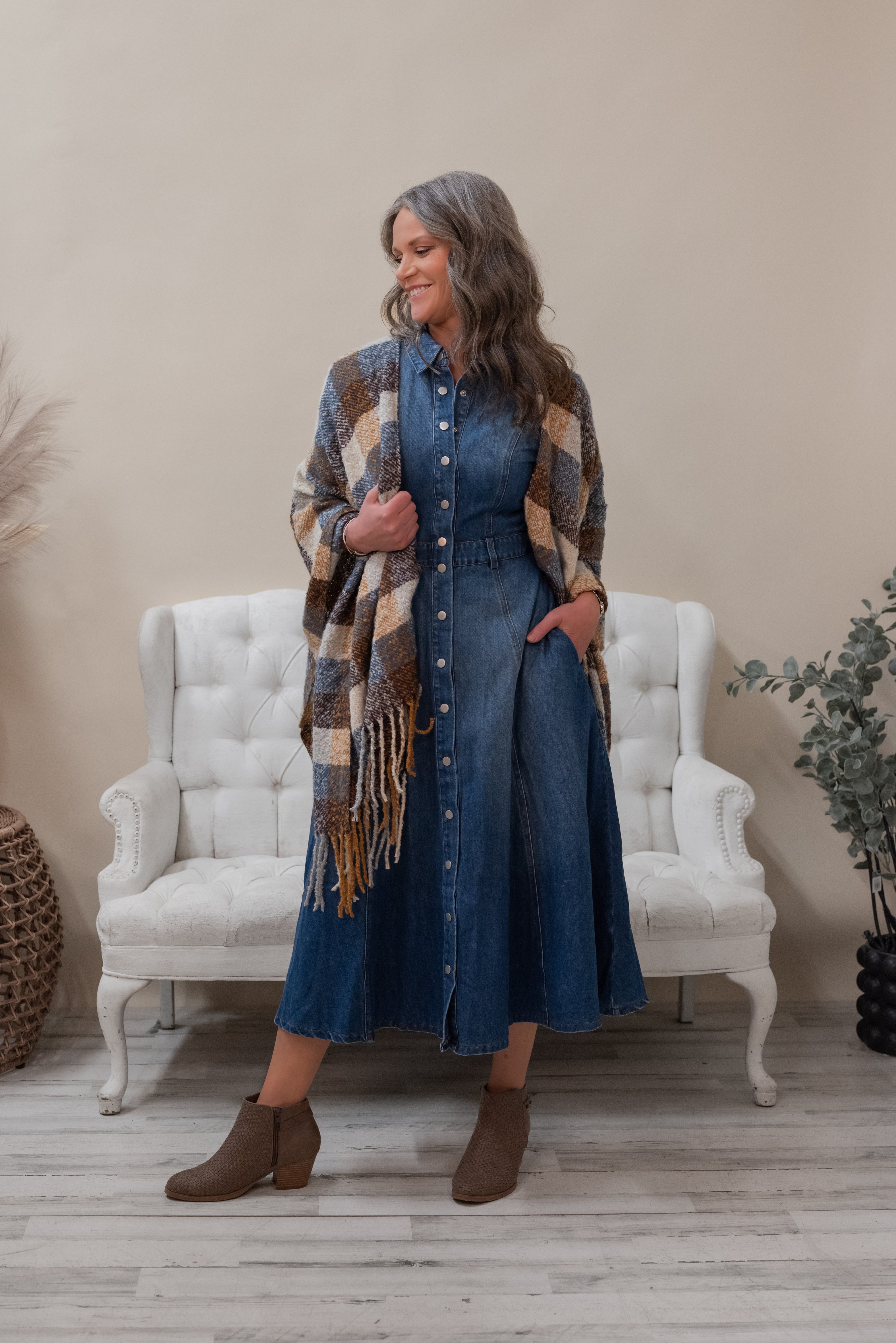 UNDERWOOD DENIM DRESS