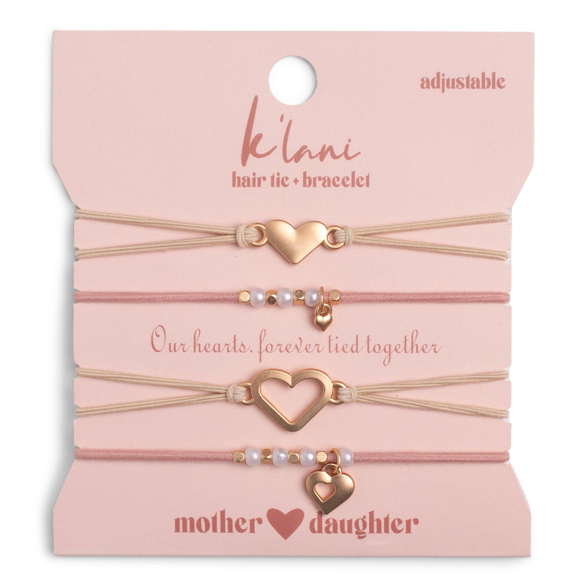 Mother / Daughter Bracelet Hair Tie