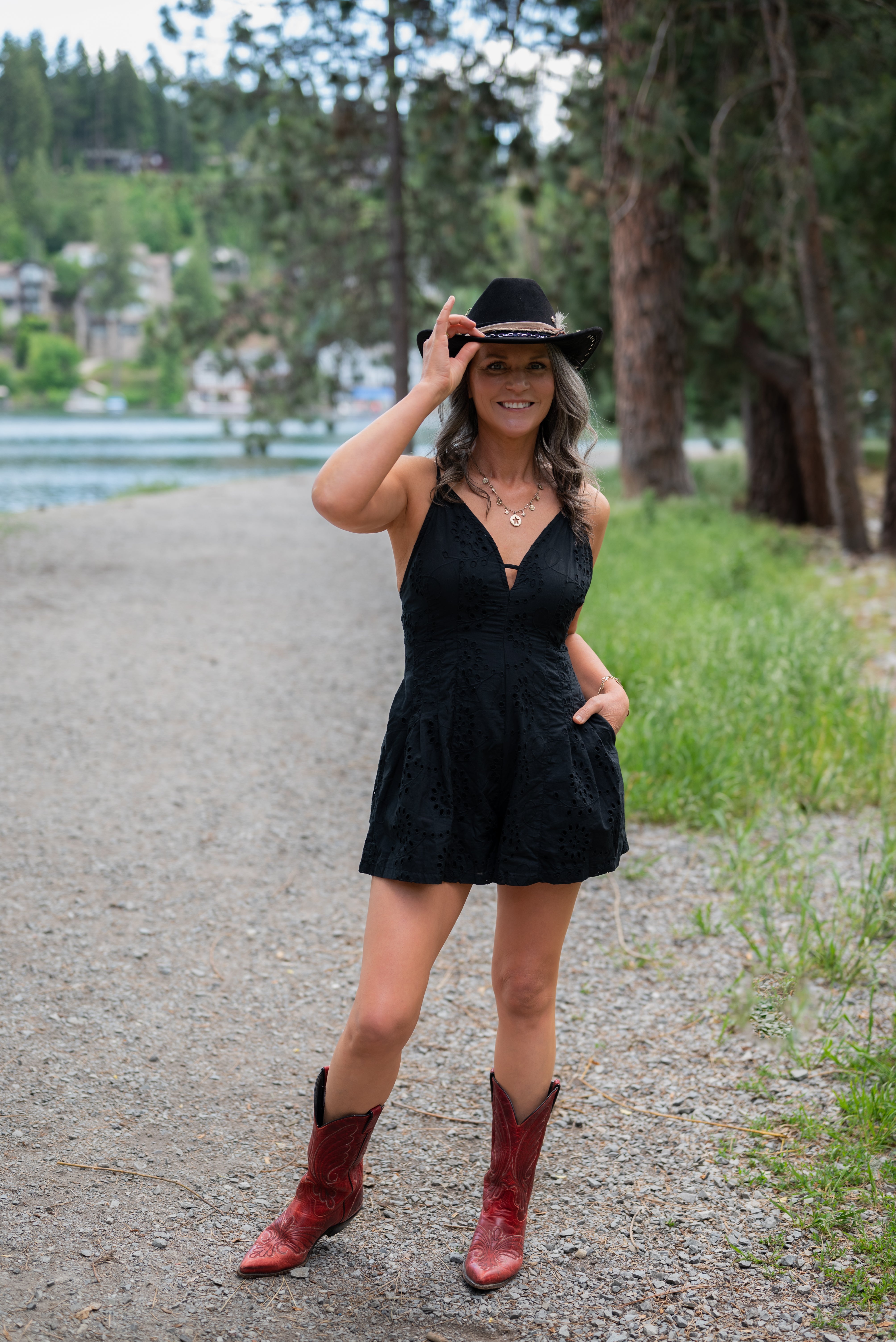 MARJORIE EYELET ROMPER