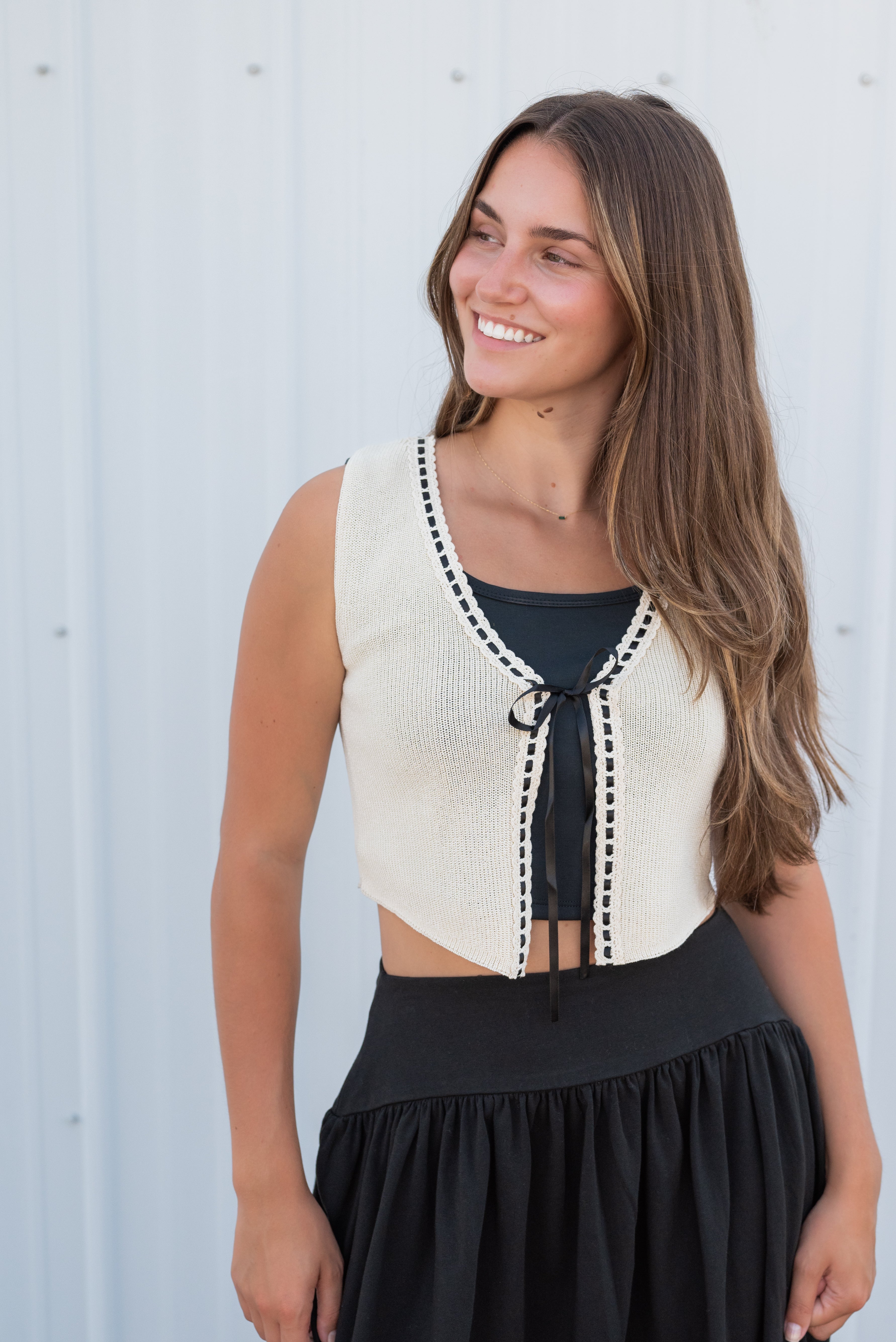 SHEILA RIBBON VEST