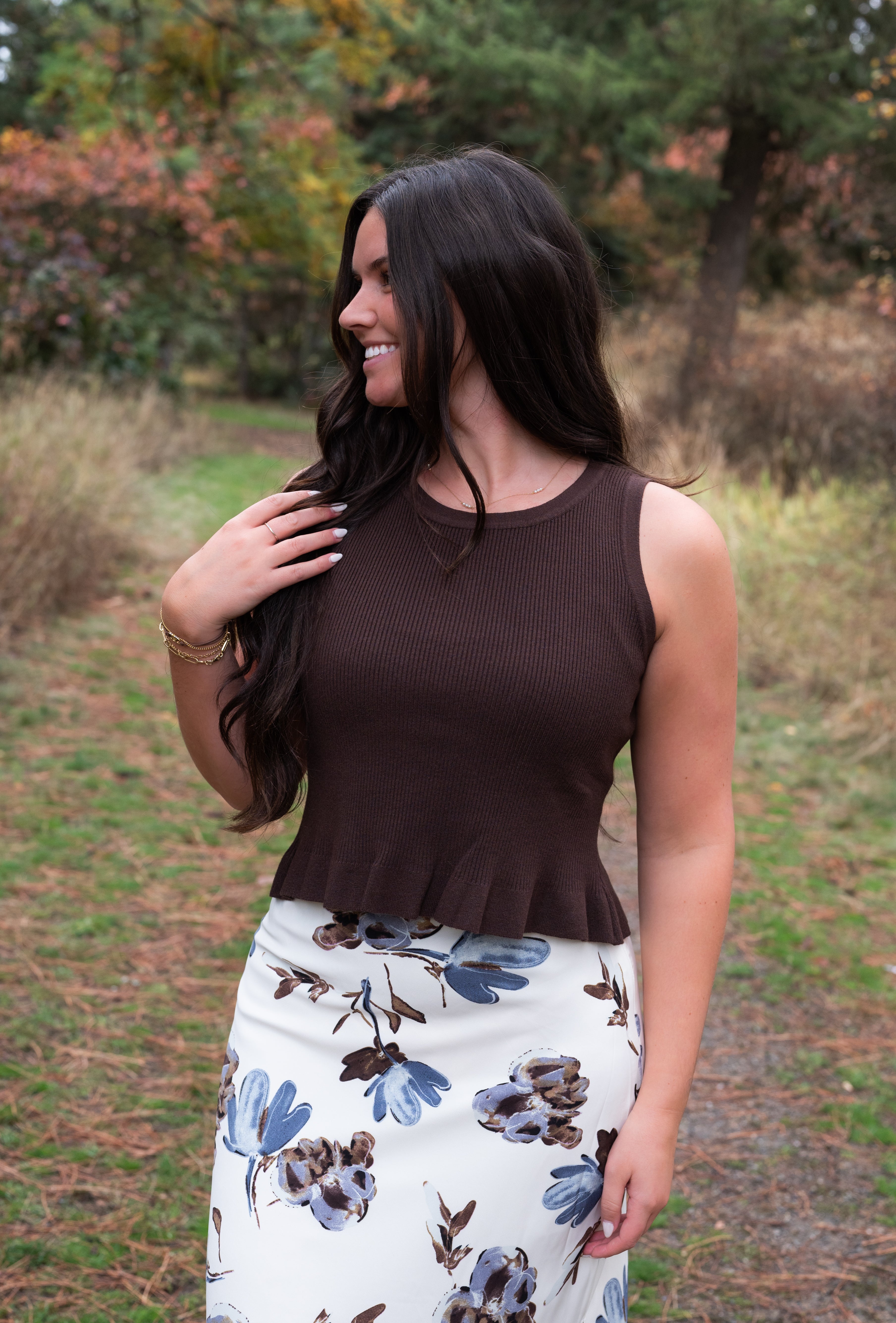 MADDISON PEPLUM TANK
