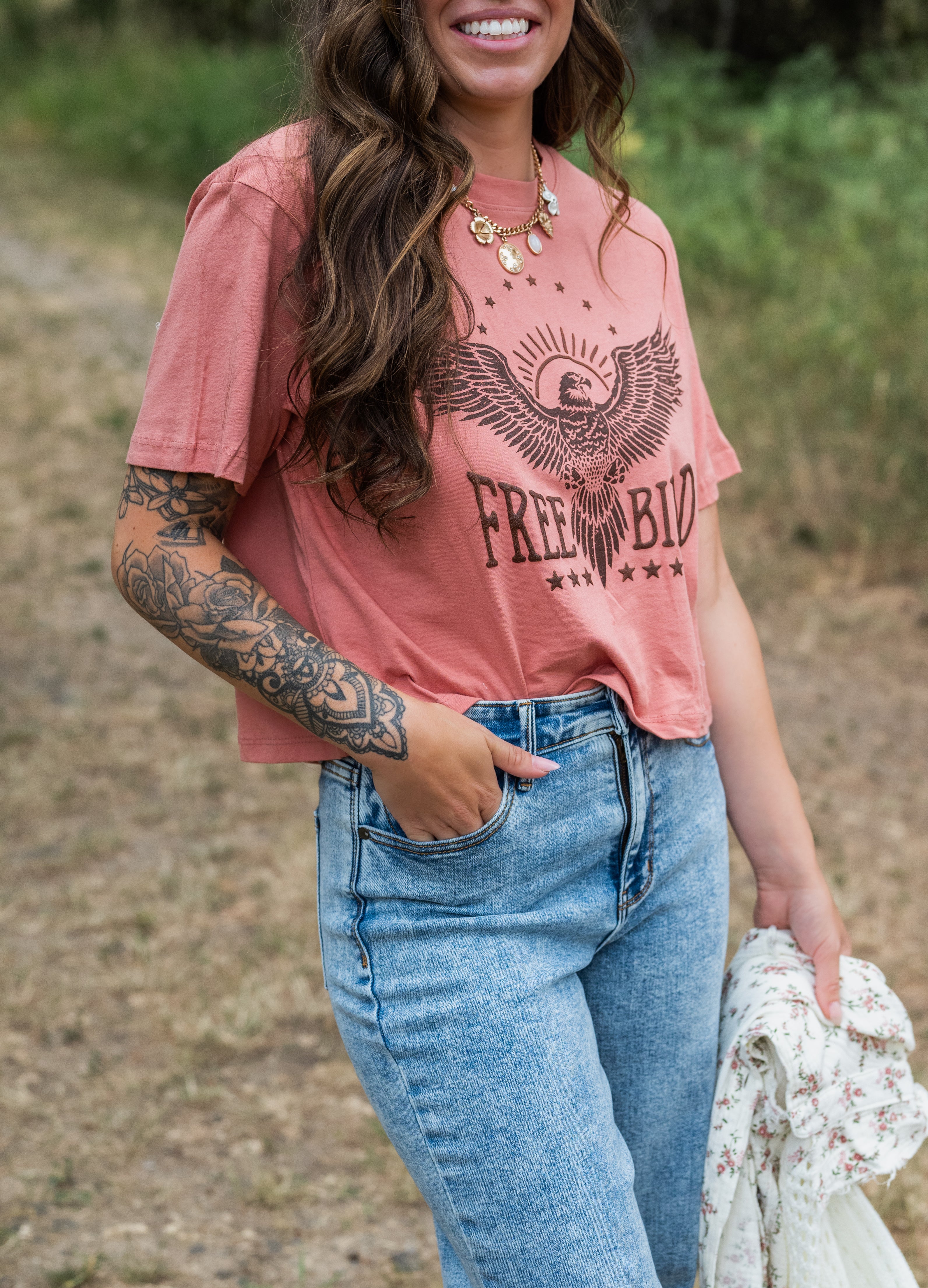 FREE BIRD GRAPHIC TEE