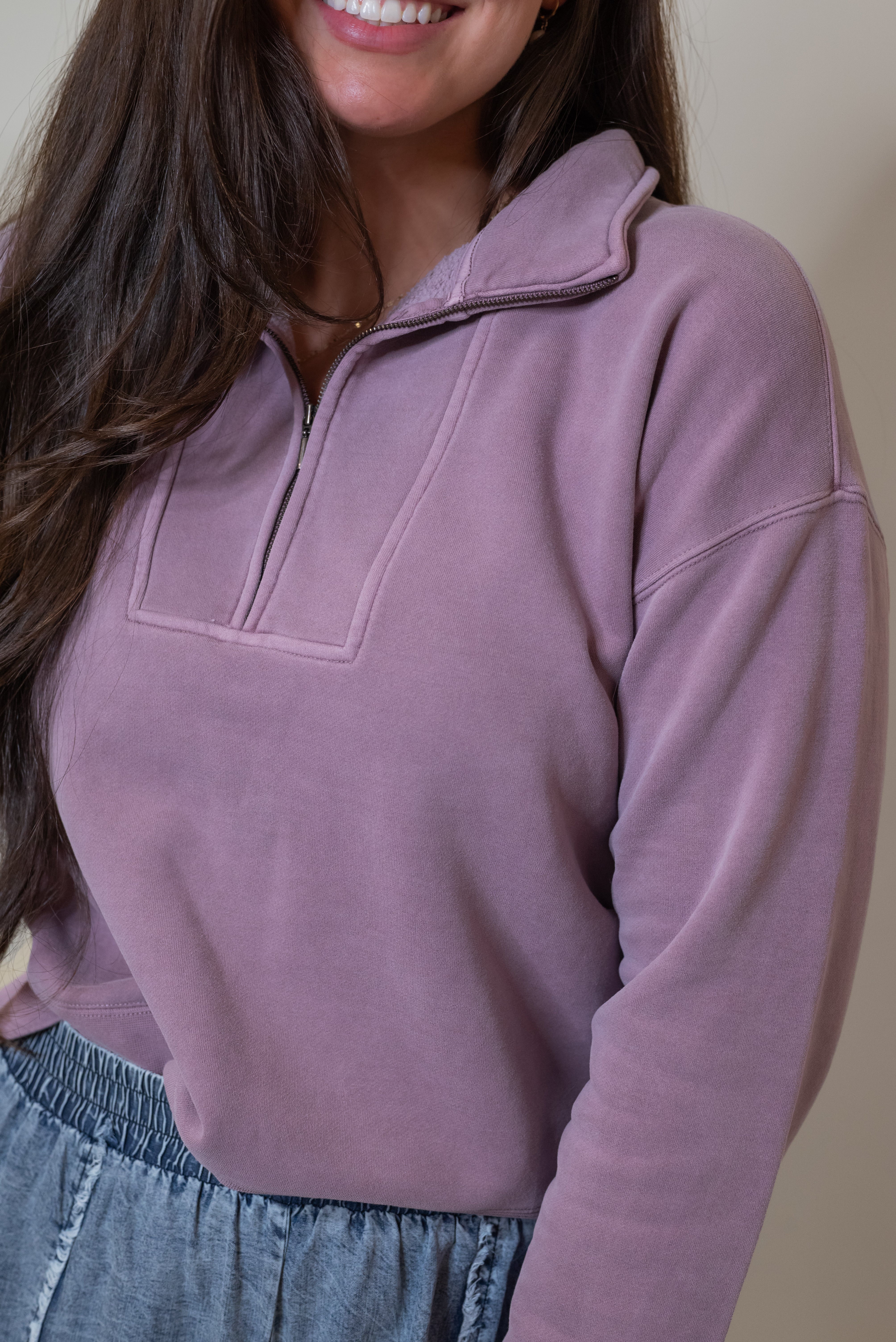 SERENITY FLEECE 1/4 ZIP PULLOVER