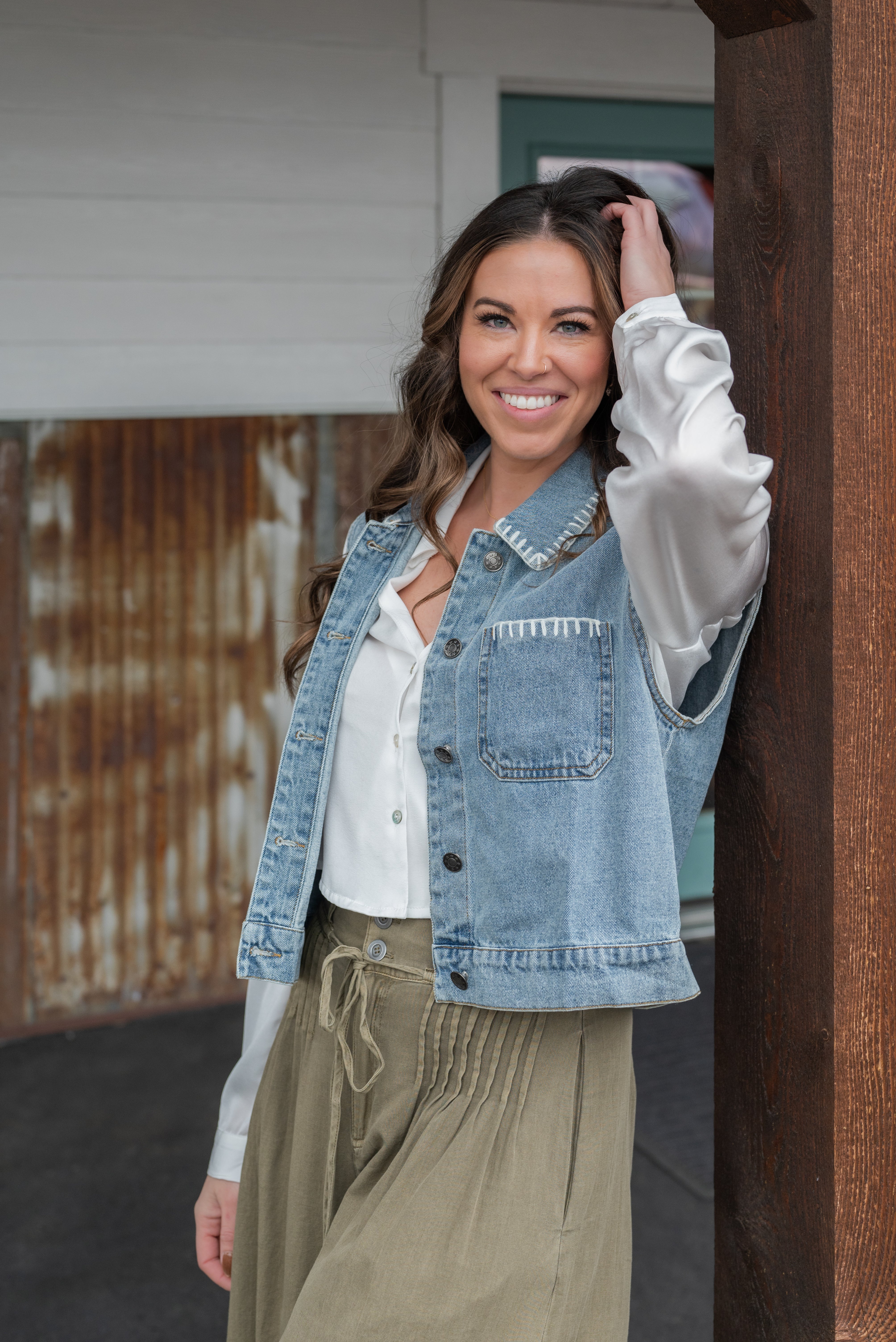 FLORINE DENIM VEST