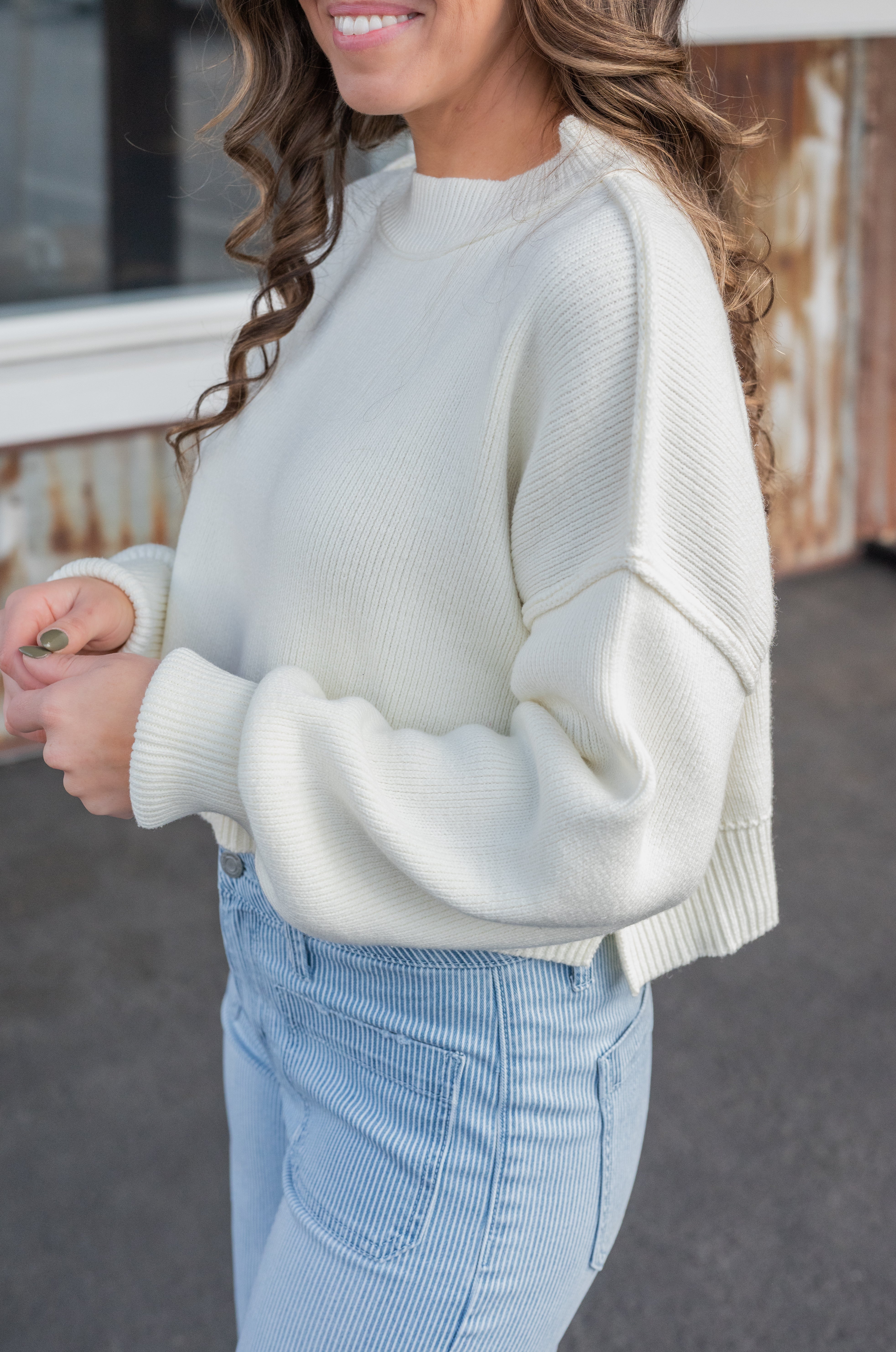 JULIANA CROP SWEATER