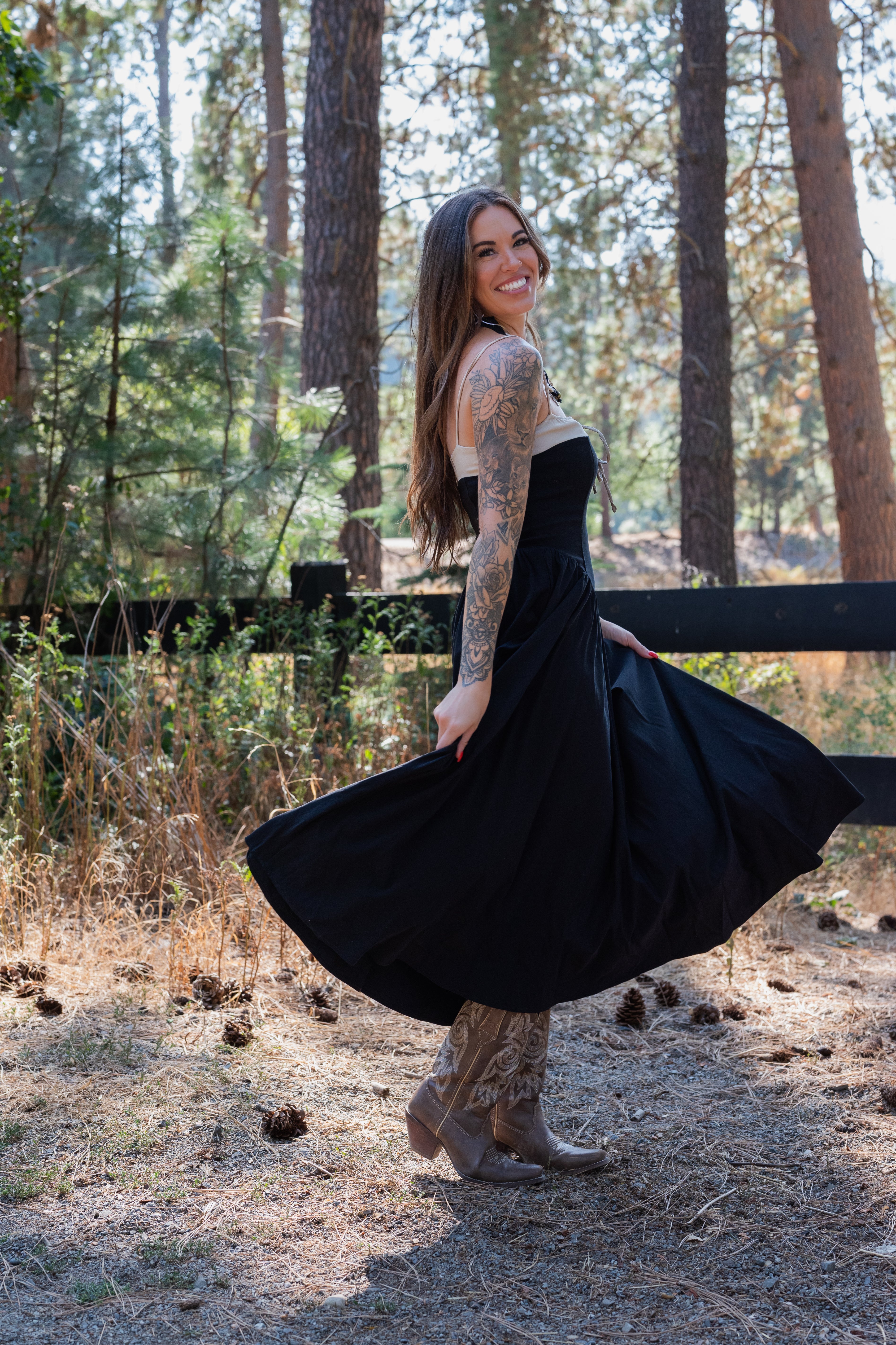 ANTONIA PLEATED DRESS