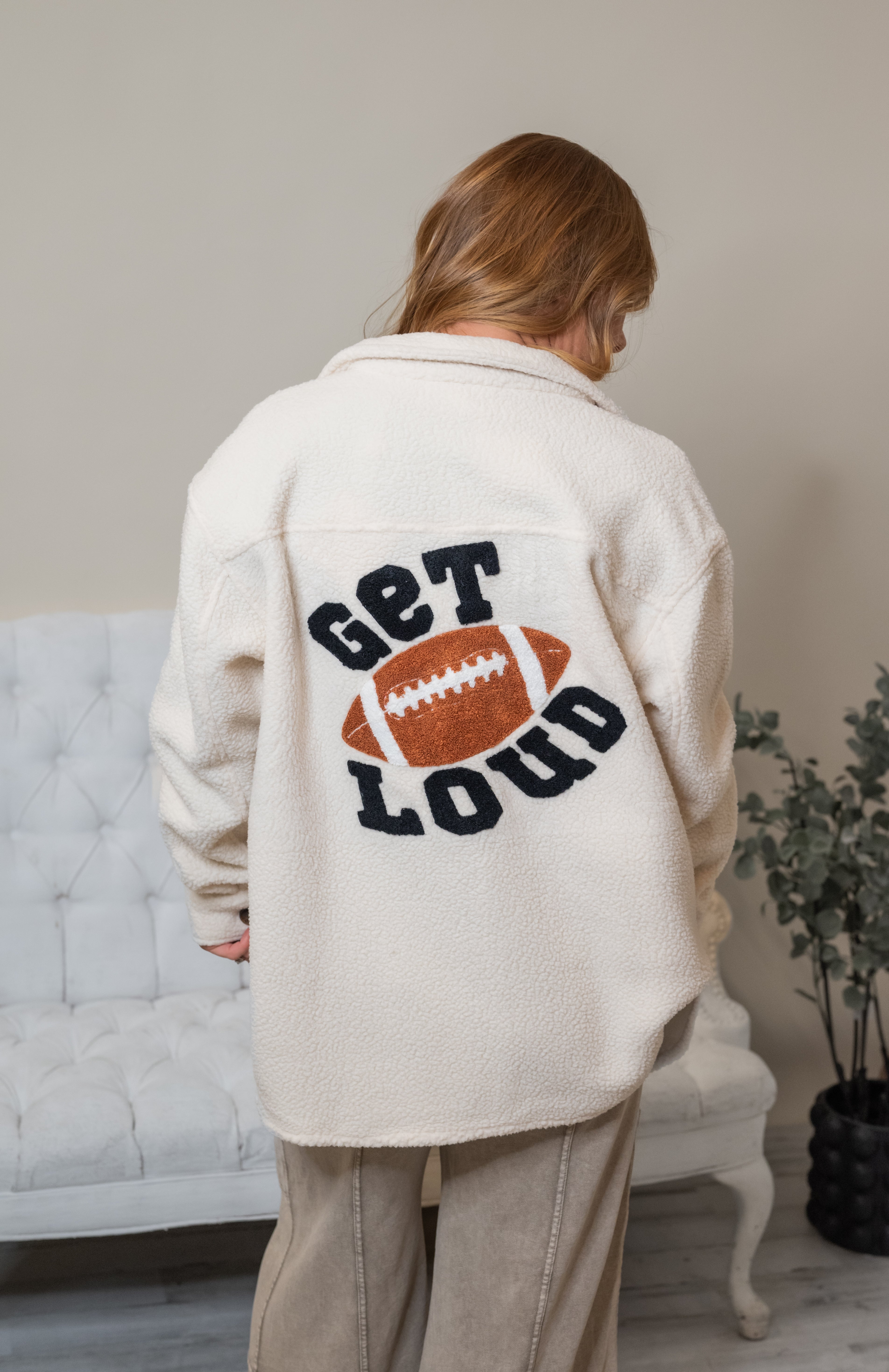 "Get Loud" Sherpa Shacket