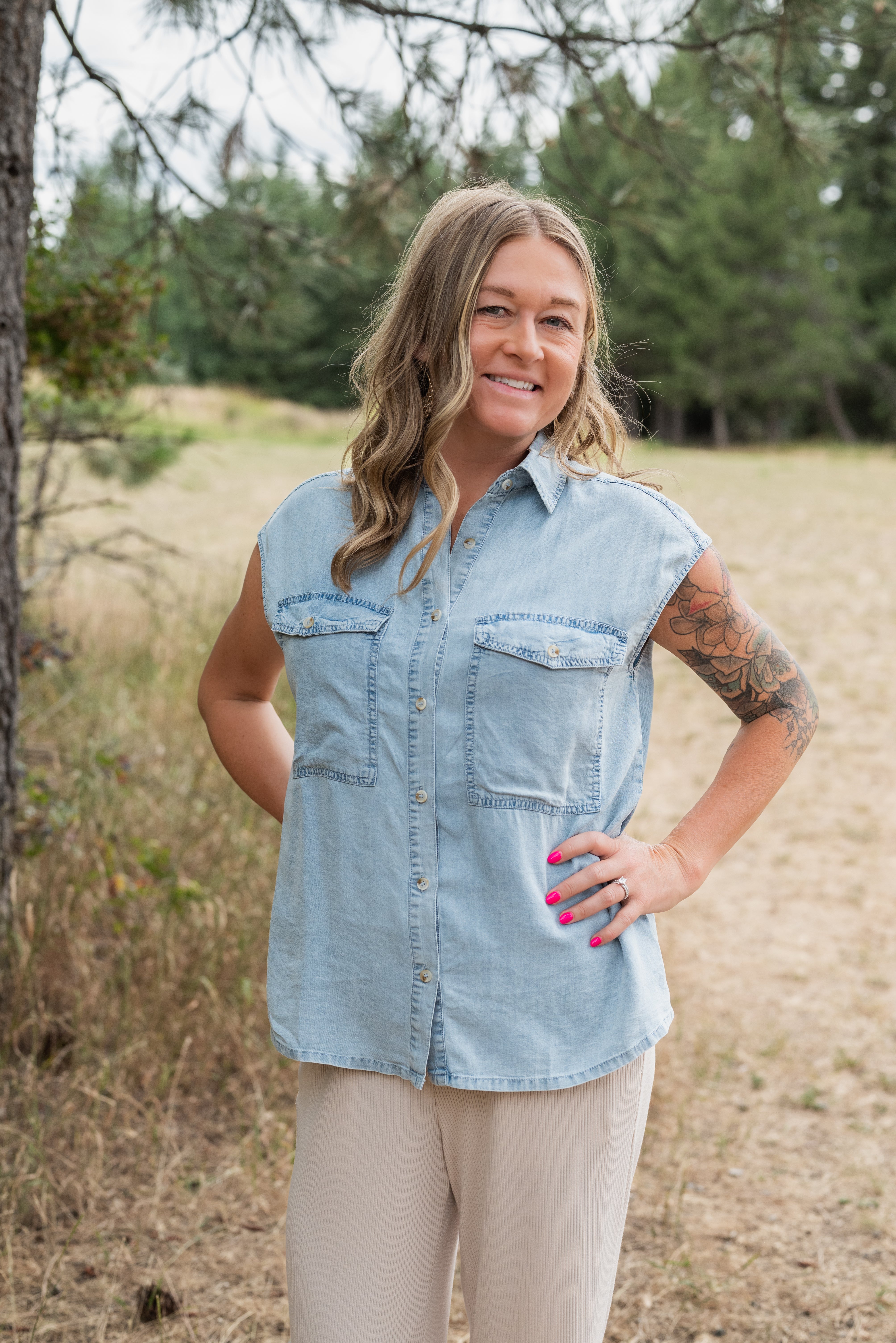 MIKKI DENIM SHIRT