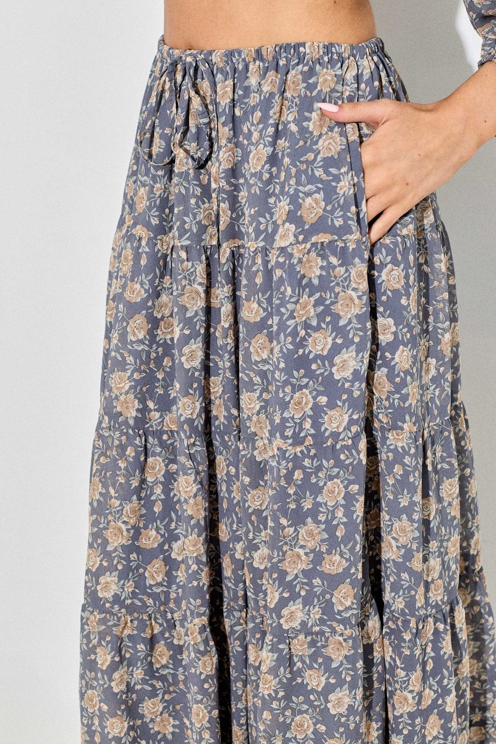 CELESTINE FLORAL MAXI SKIRT