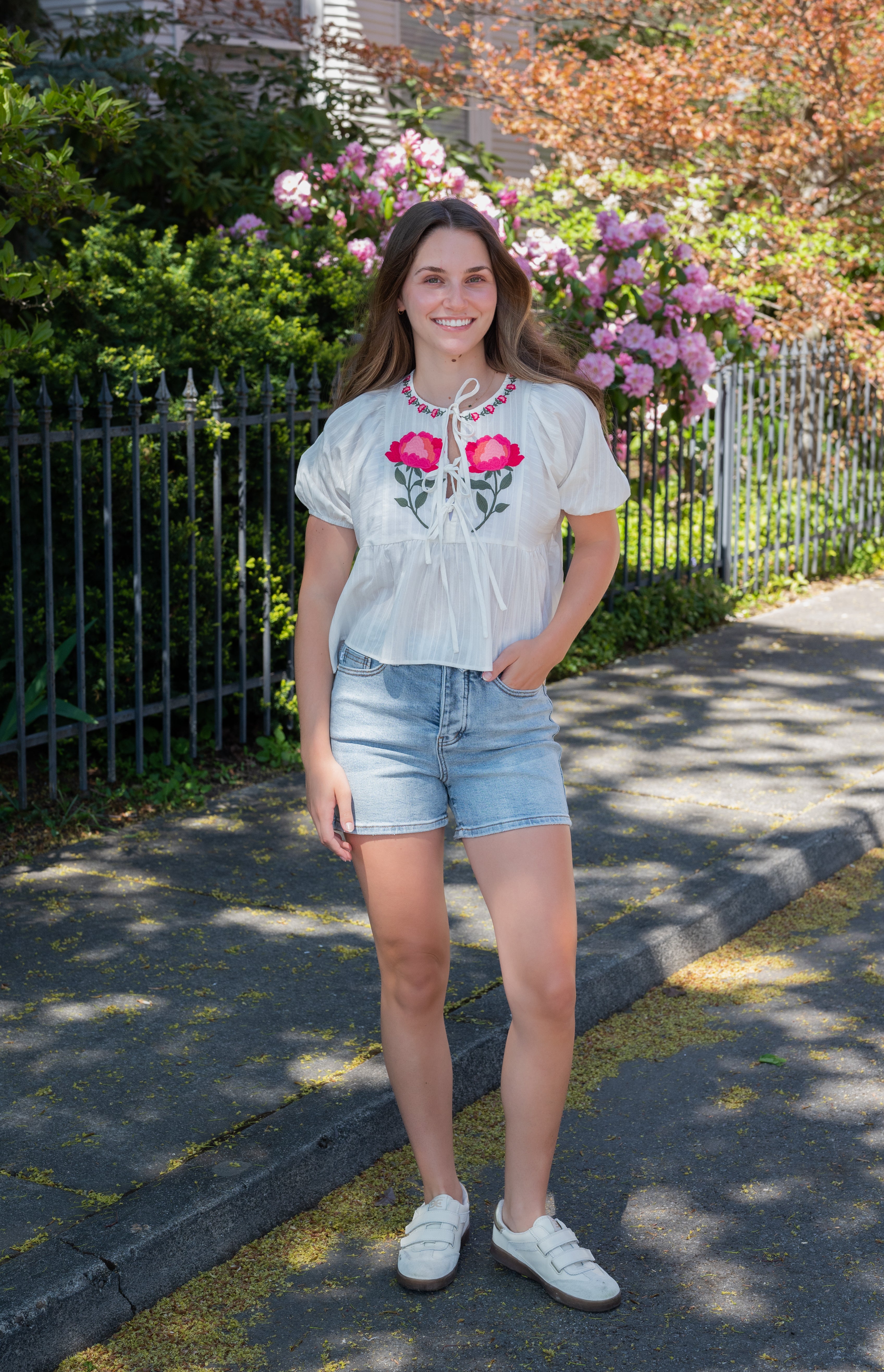 EMELIA EMBROIDERED BLOUSE