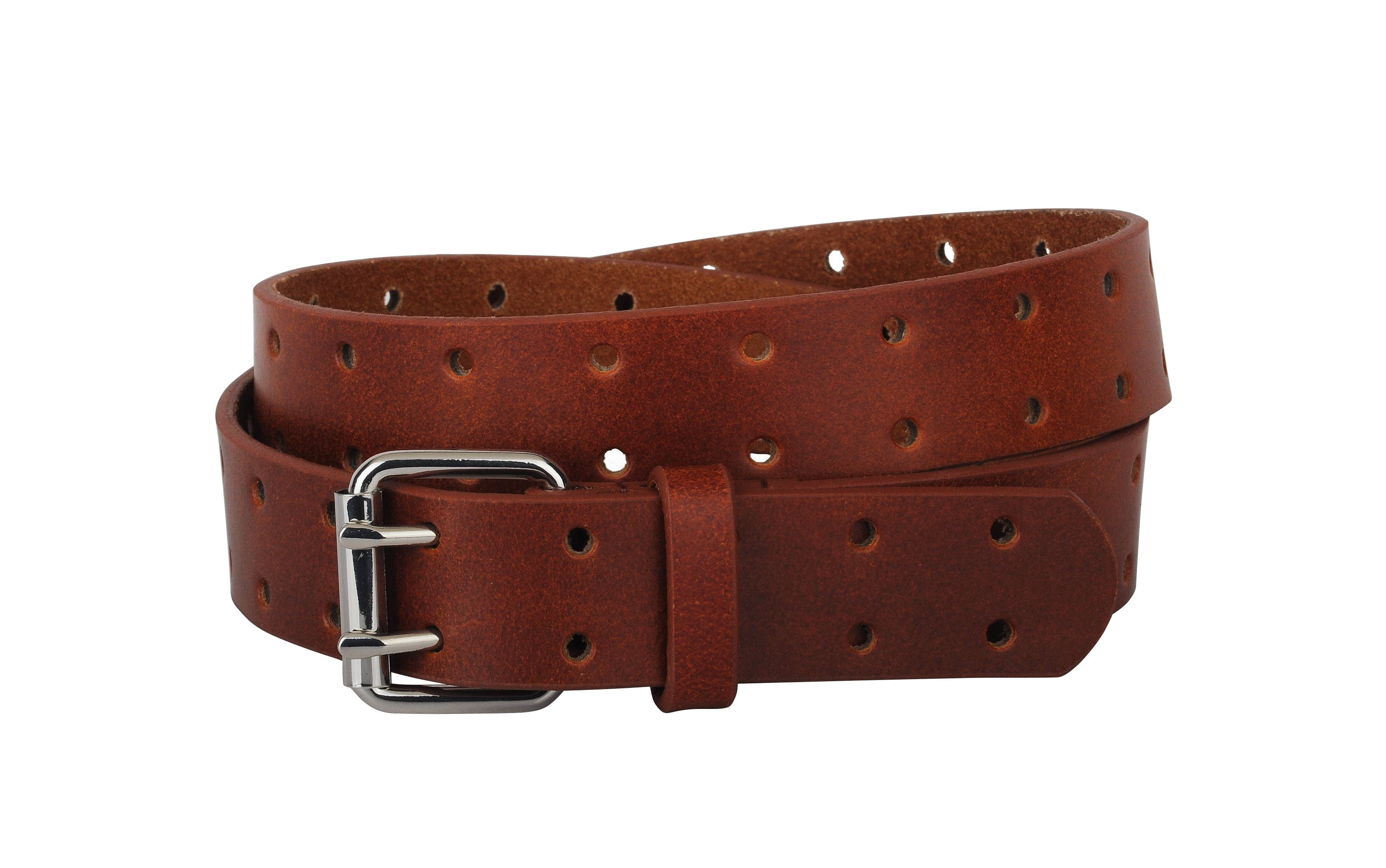 Double Prong Leather Belt