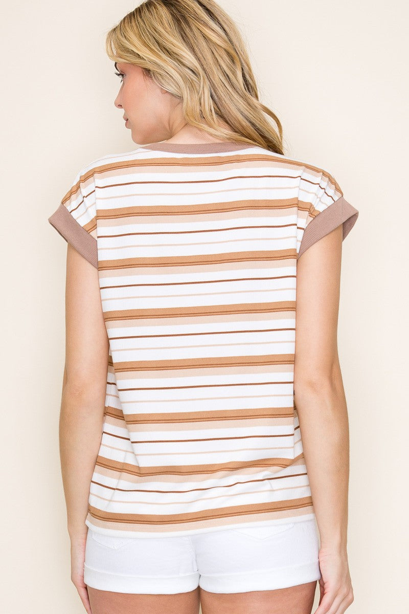 LEONA STRIPED TOP