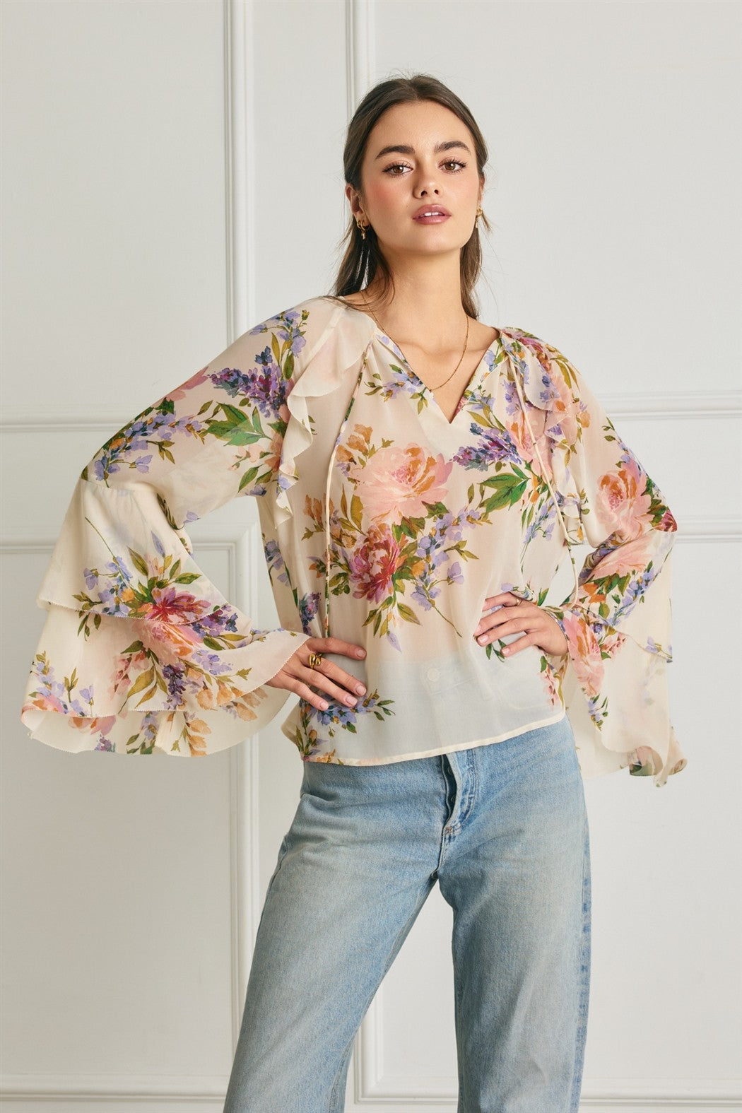 ROBYN BELL SLV BLOUSE