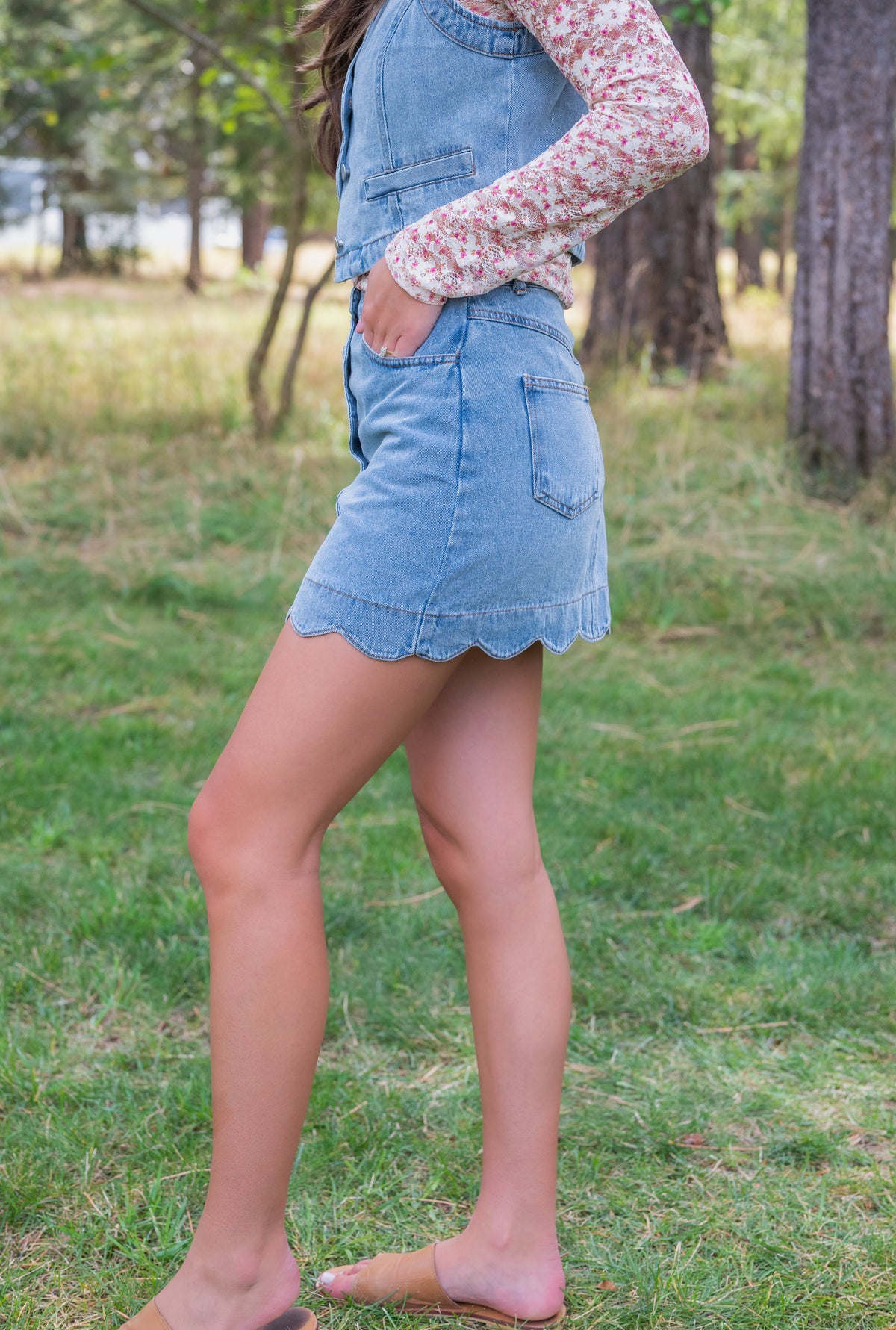 BROOK DENIM SKIRT