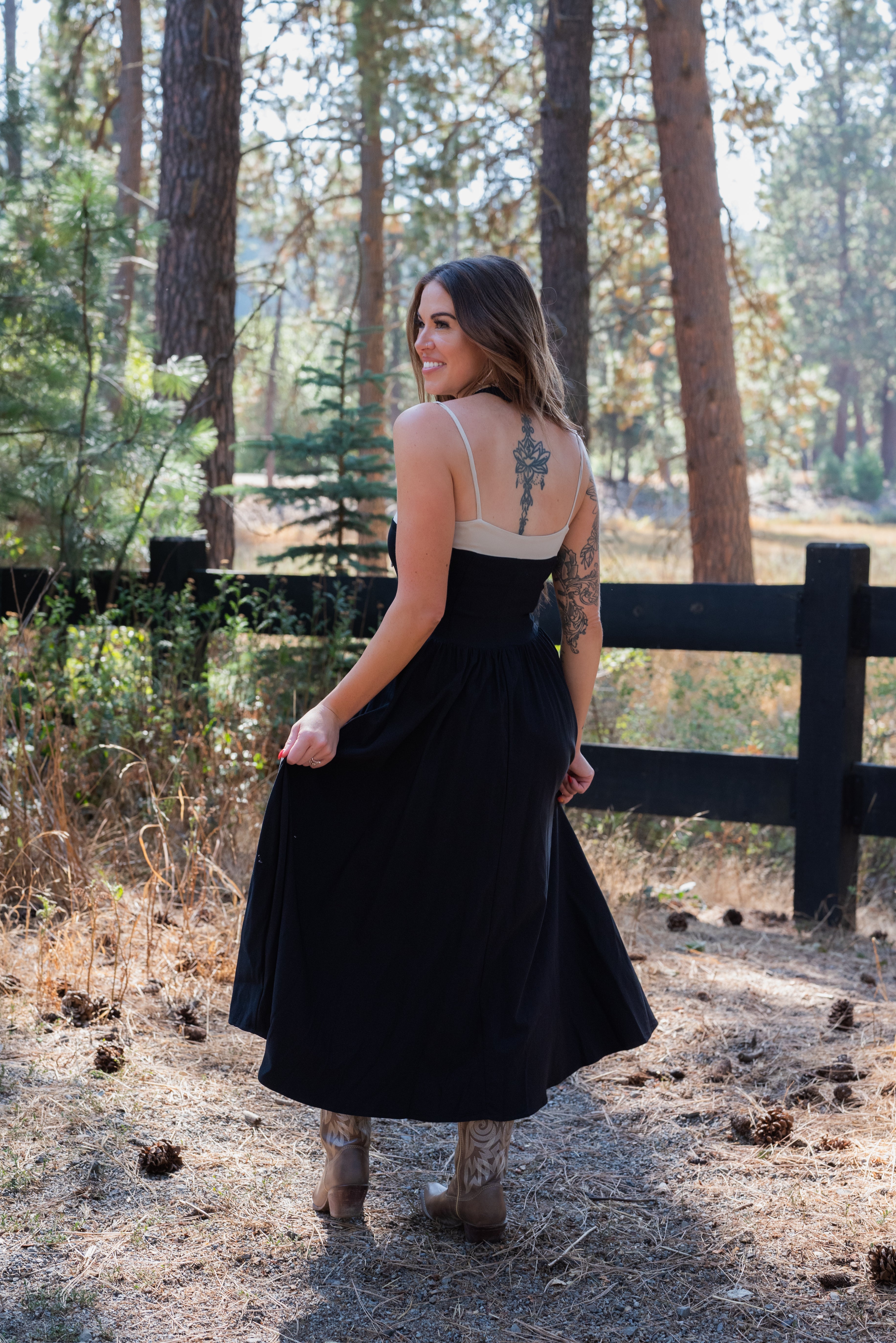ANTONIA PLEATED DRESS
