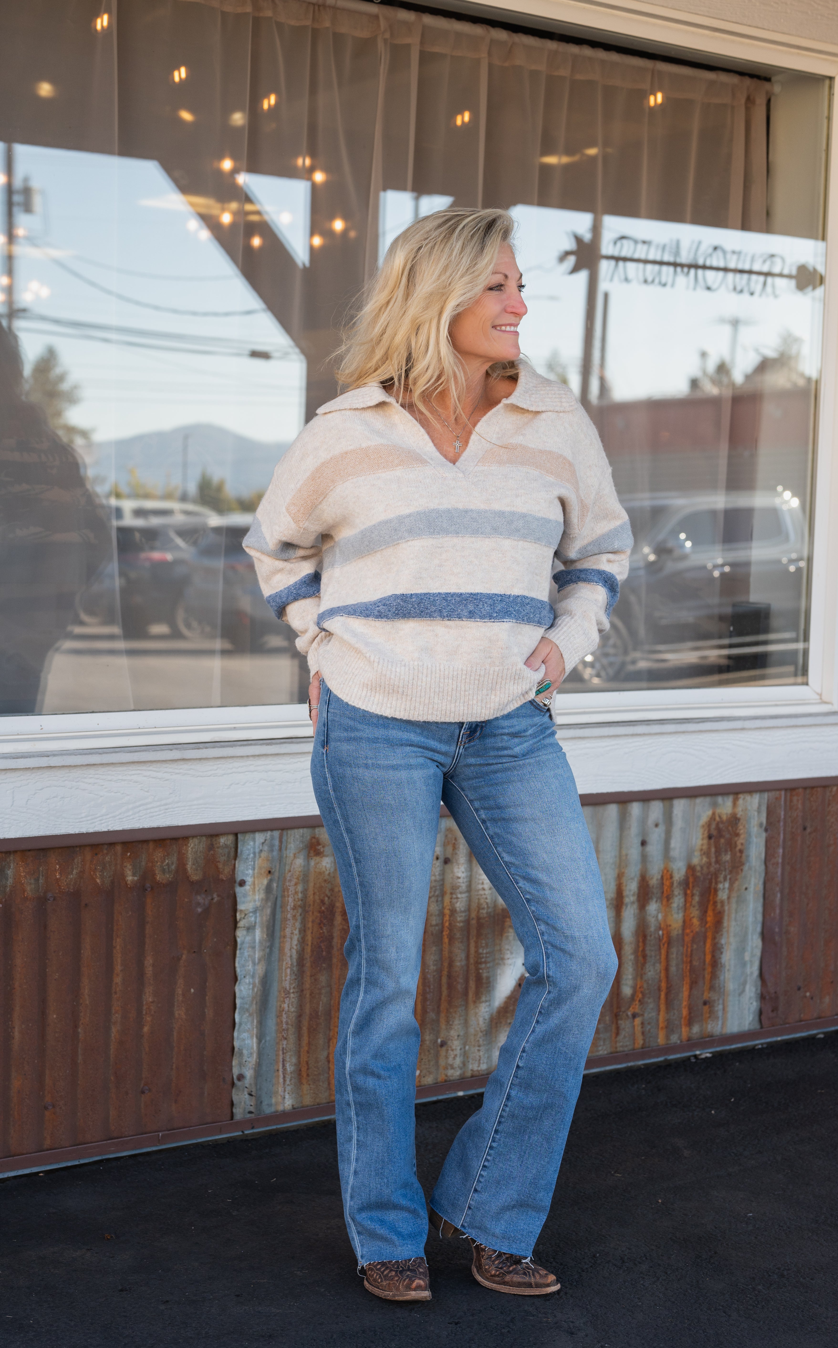 MIRIAM STRIPE SWEATER