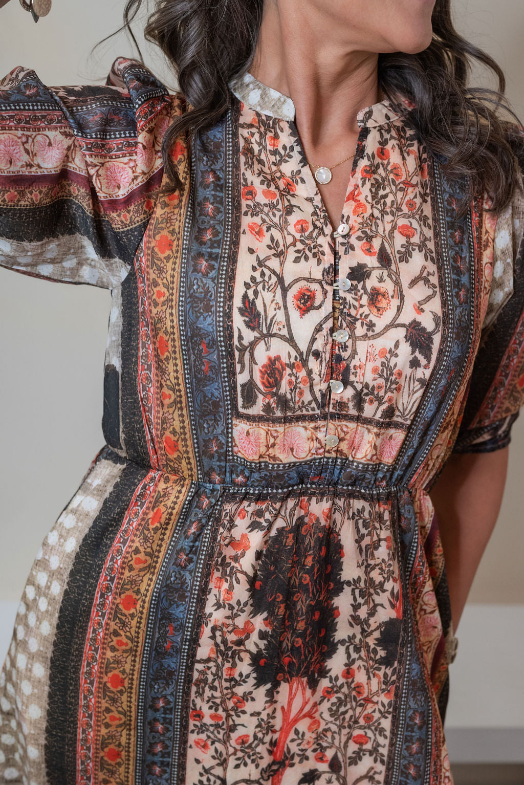 SIGOURNEY PATCHWORK DRESS