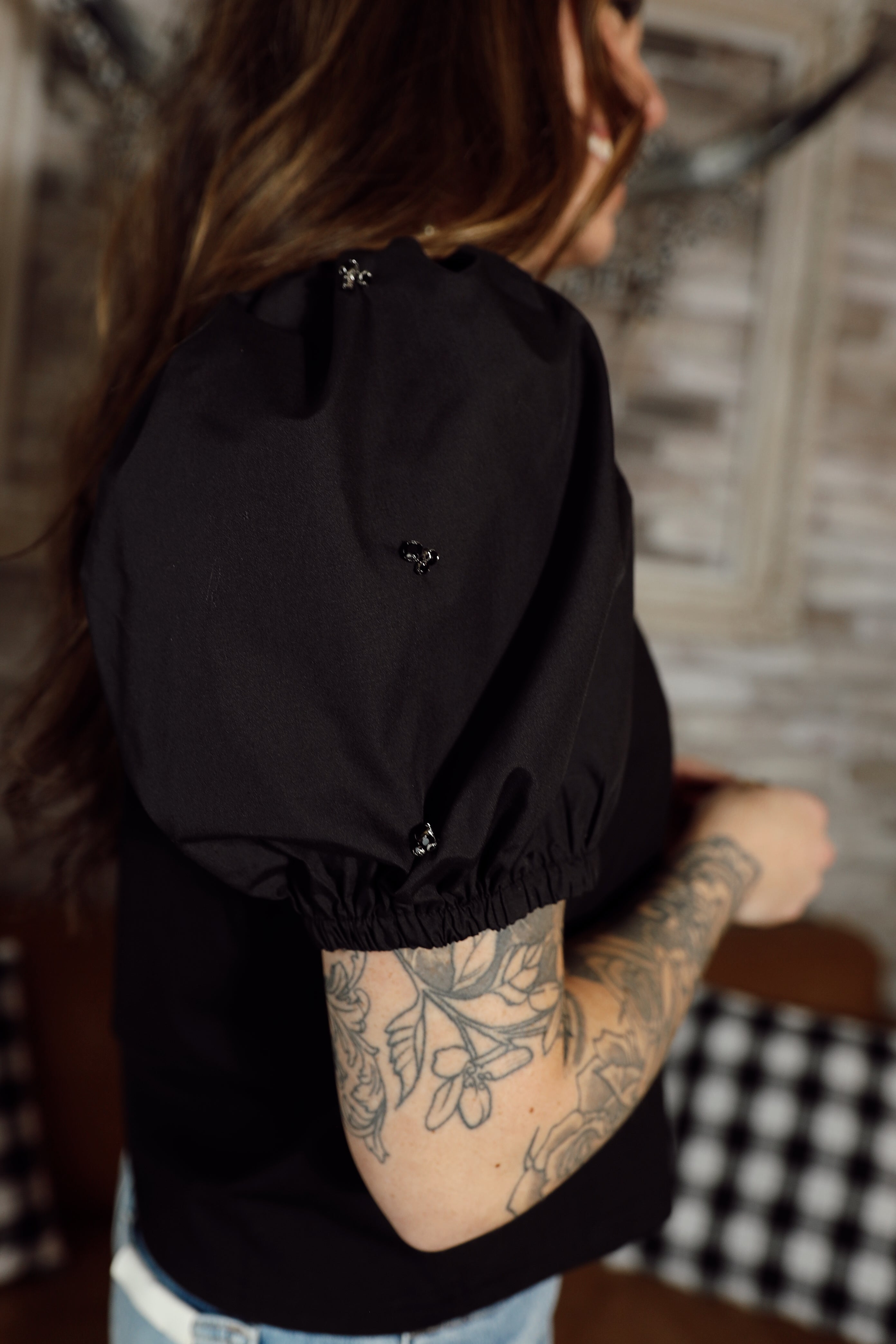 BRENNA PUFF SLV SWEATER