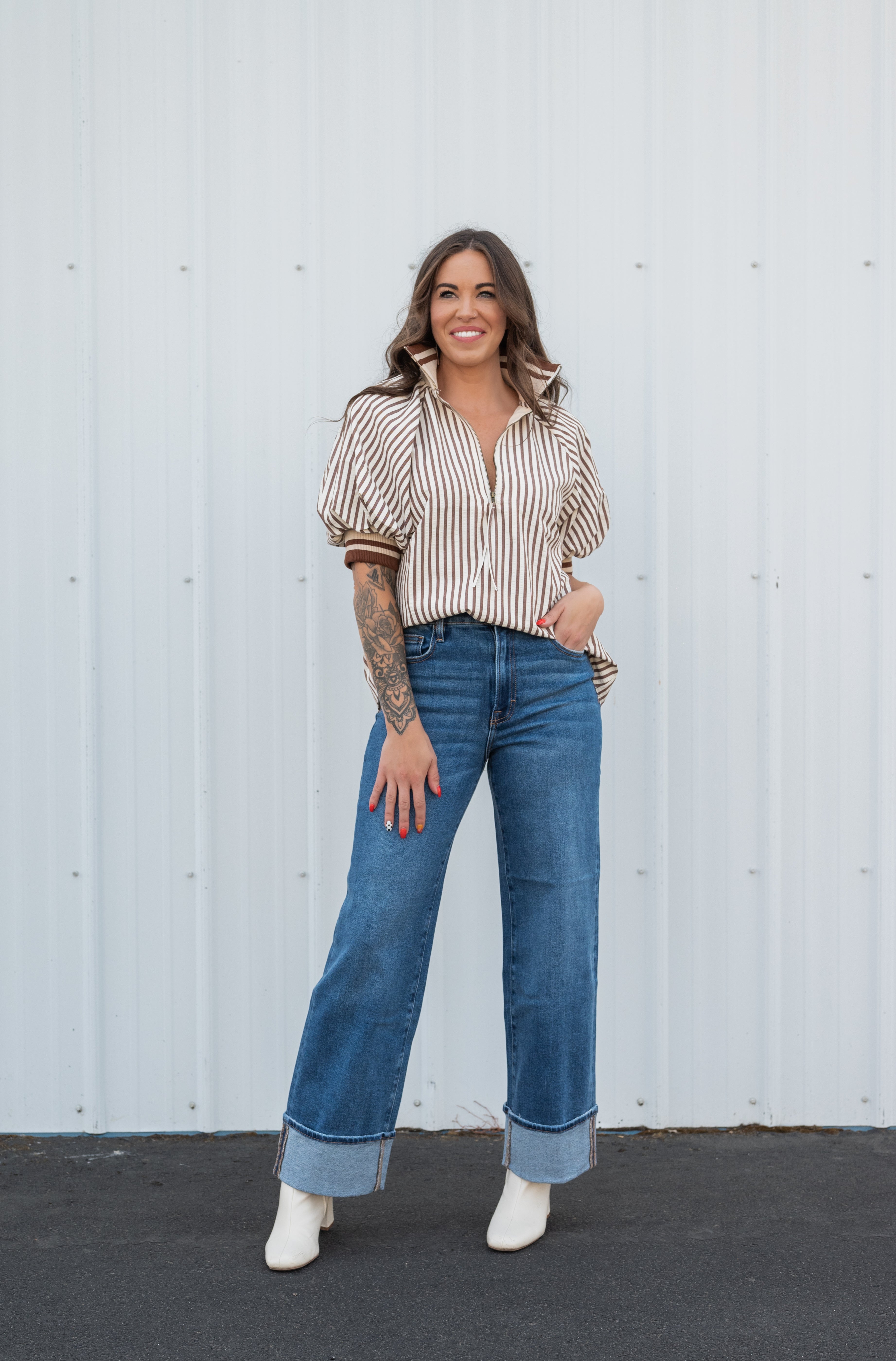 MIRIAM STRIPE BLOUSE