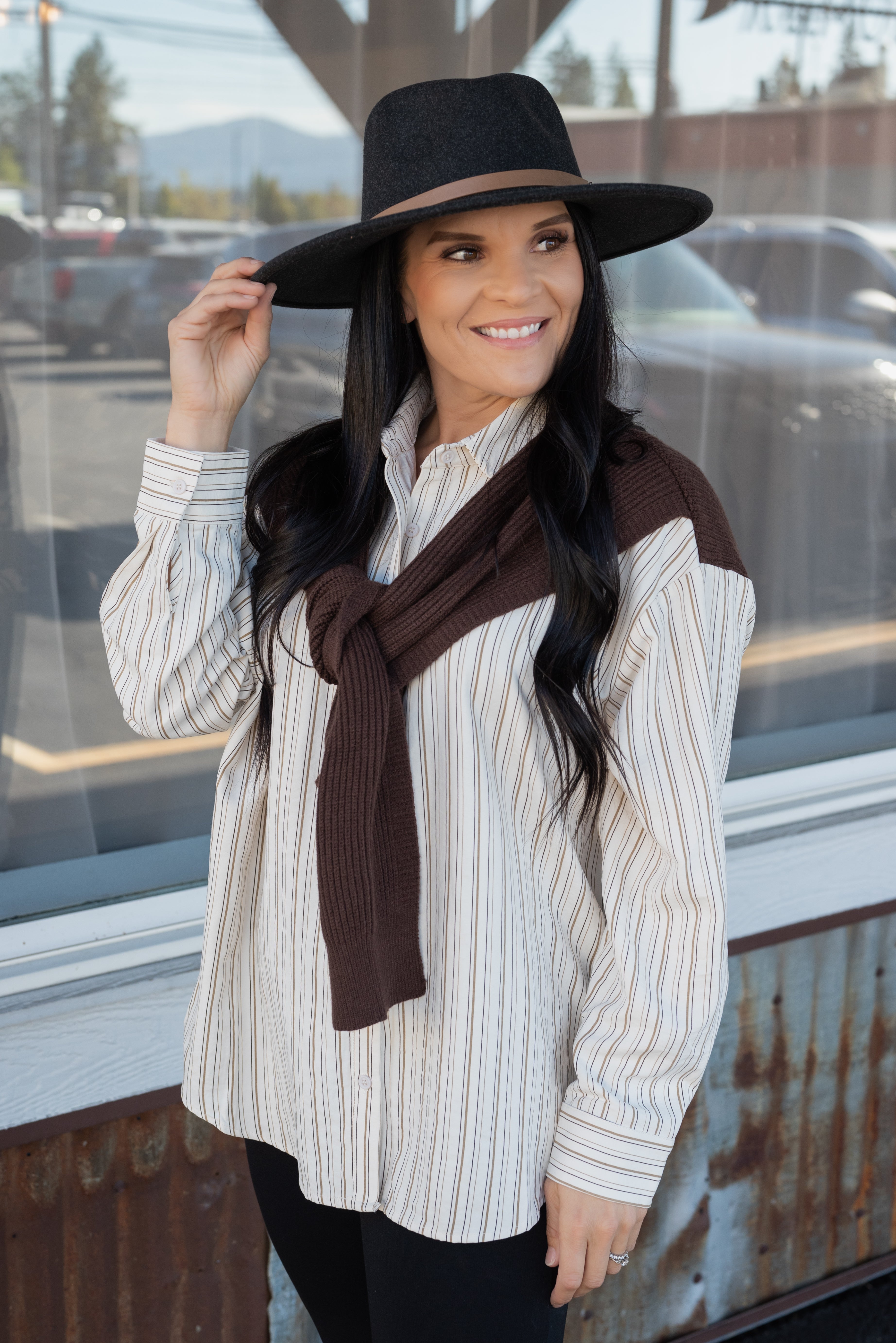 TAMSEN SHIRT SWEATER COMBO