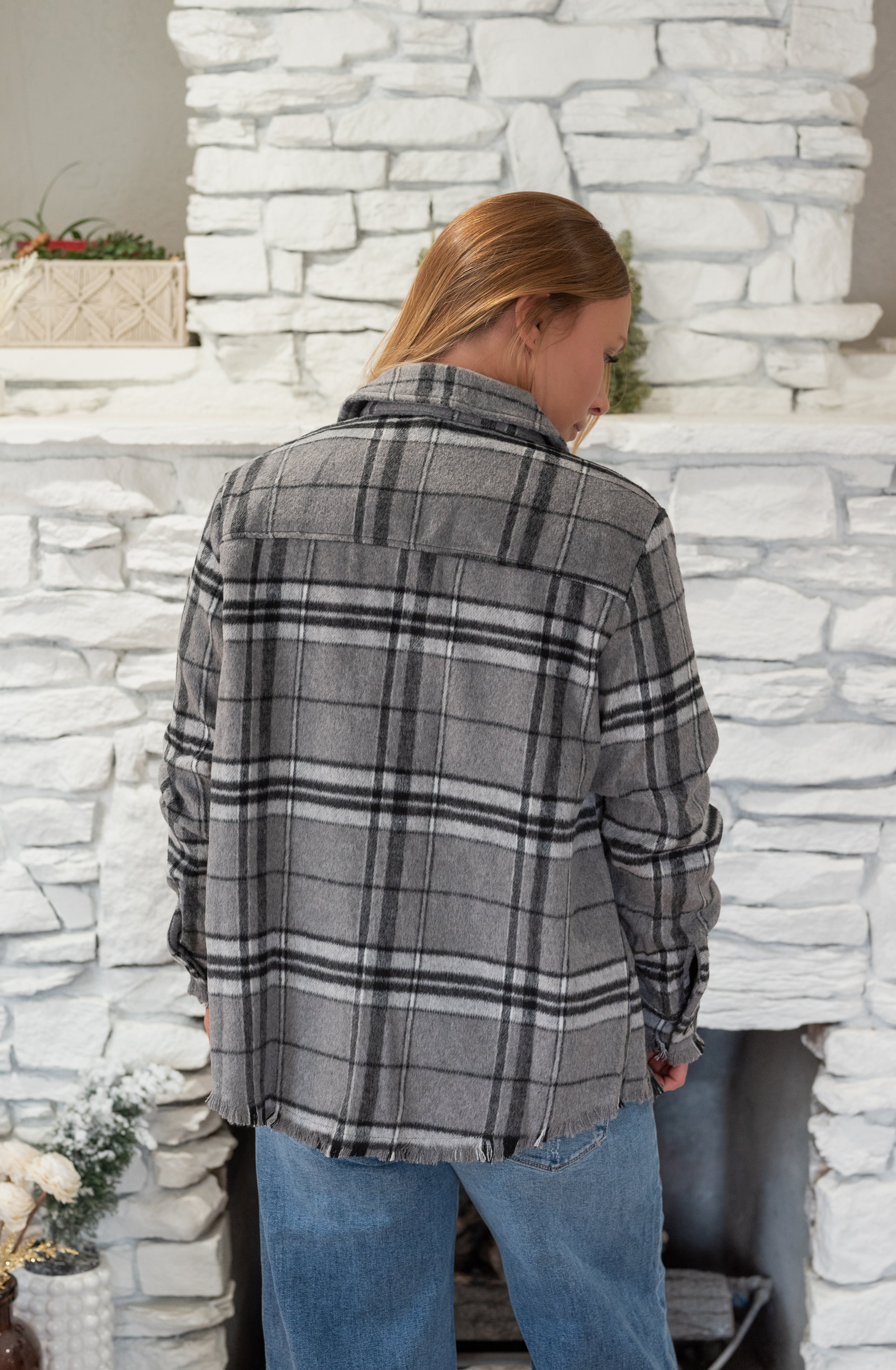 PHYLISS PLAID JACKET