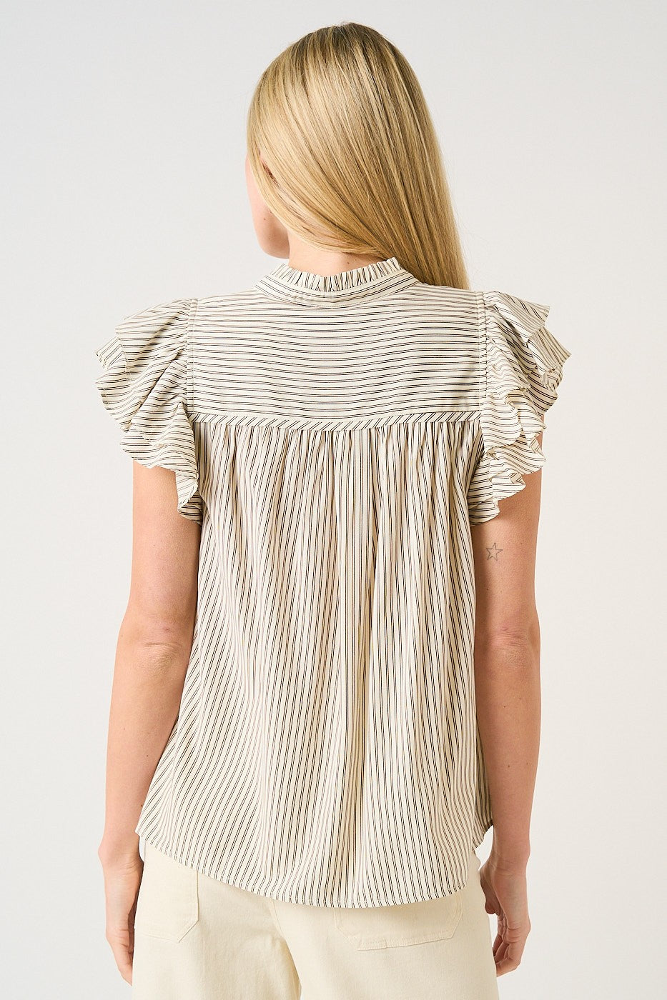 JUSTINA STRIPE BLOUSE
