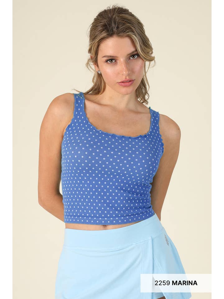 KIERA POLKA DOT CROP TOP