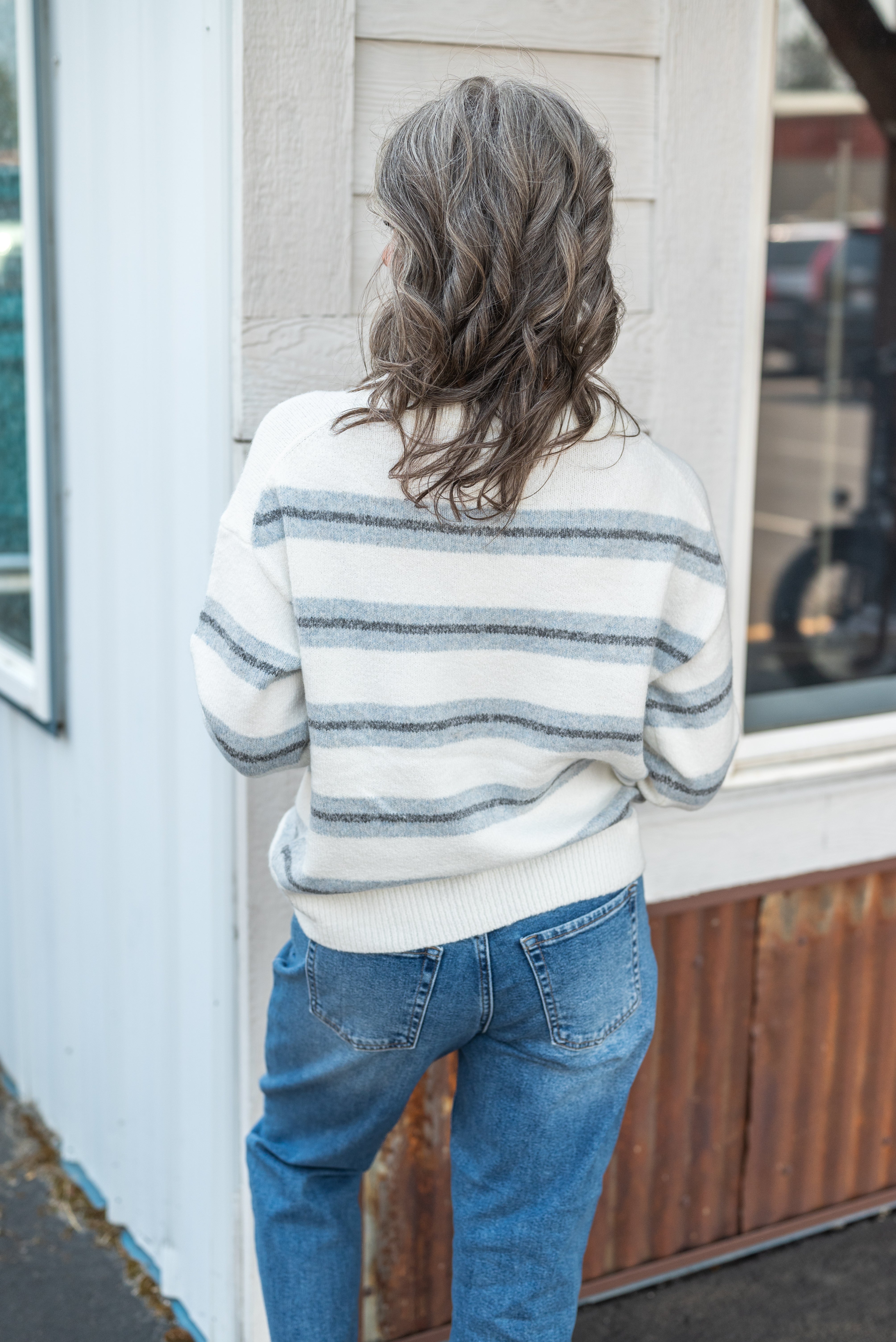 JILLIAN STRIPE SWEATER