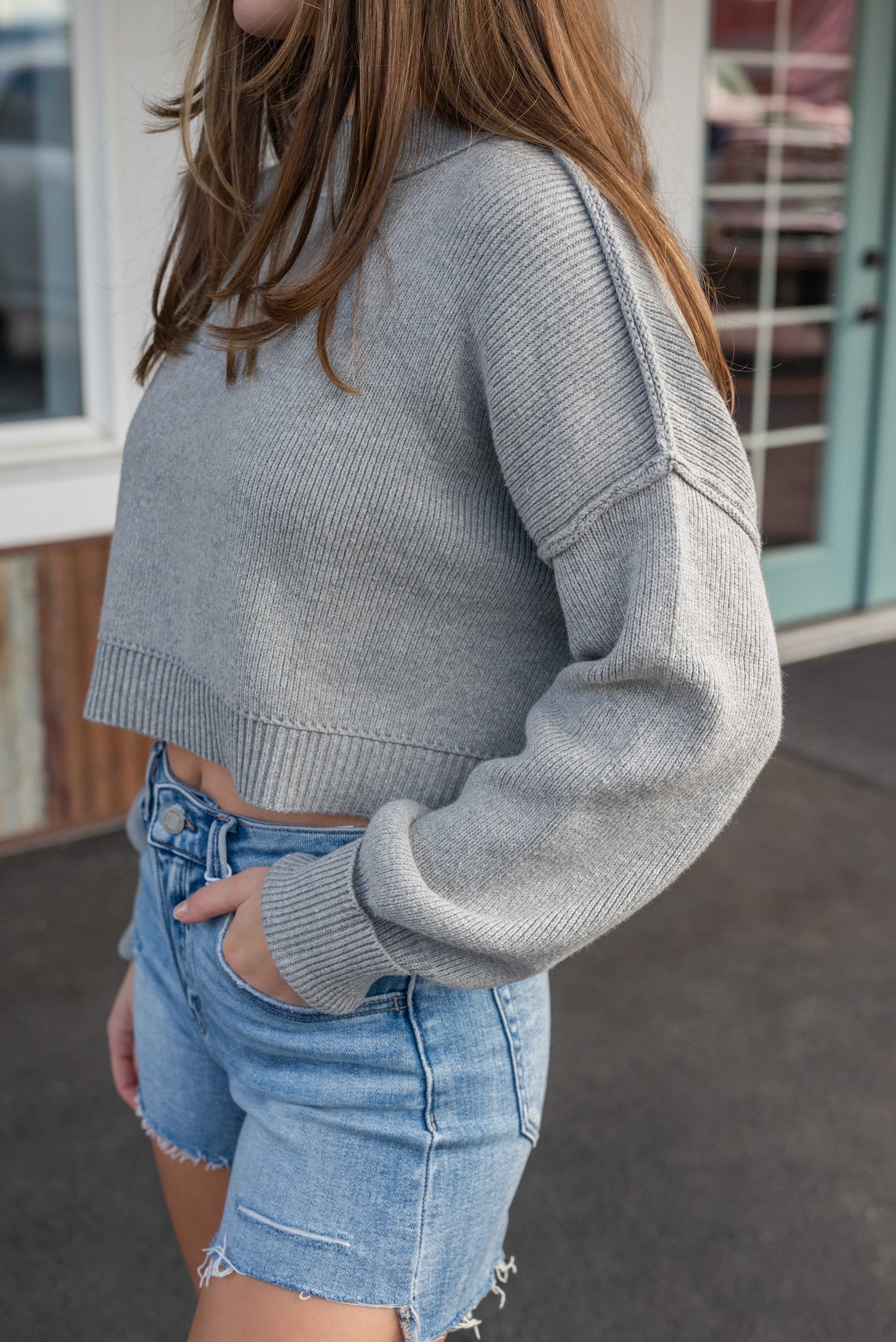 JULIANA CROP SWEATER