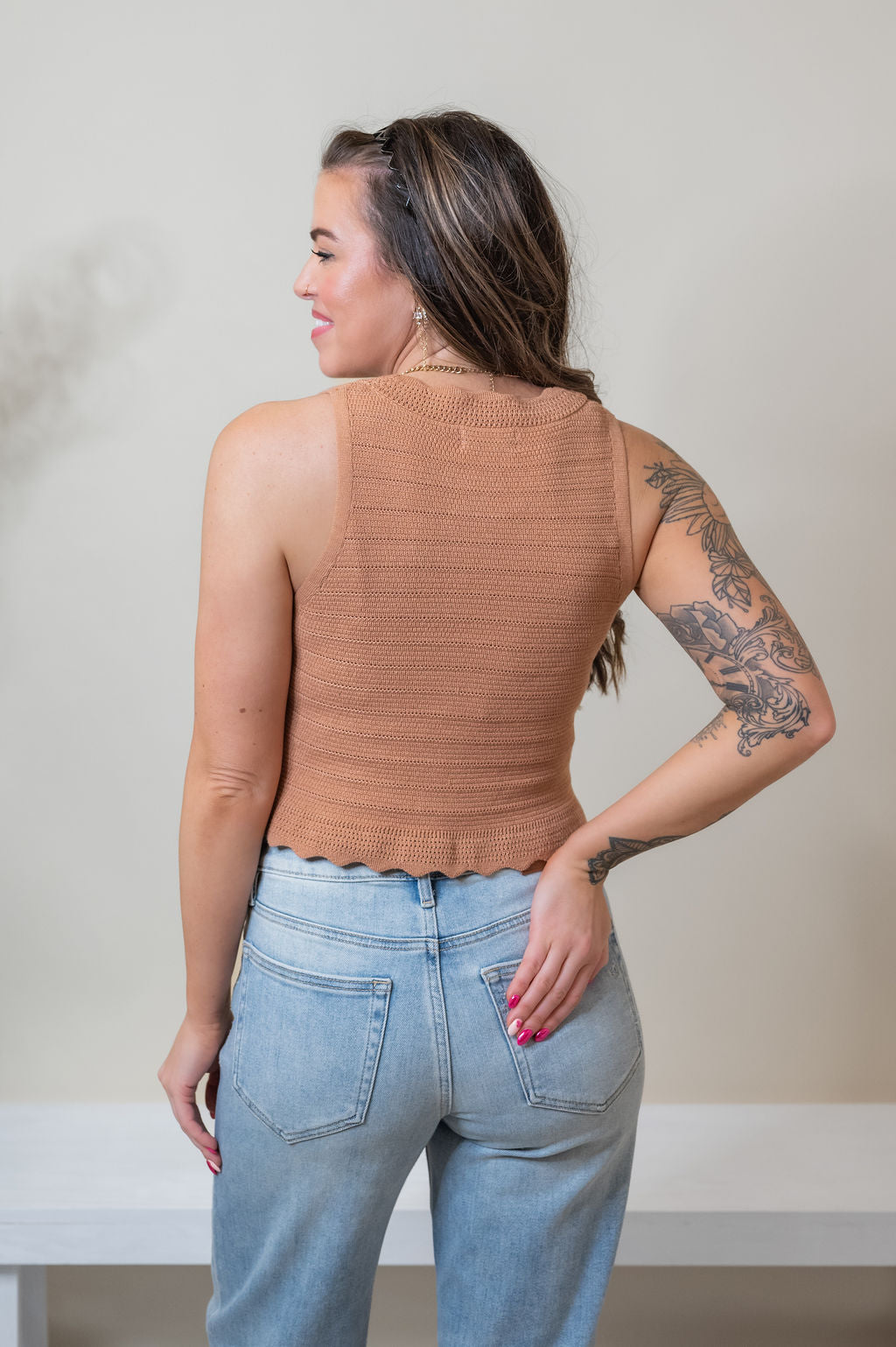 JAZLENE SWEATER TANK