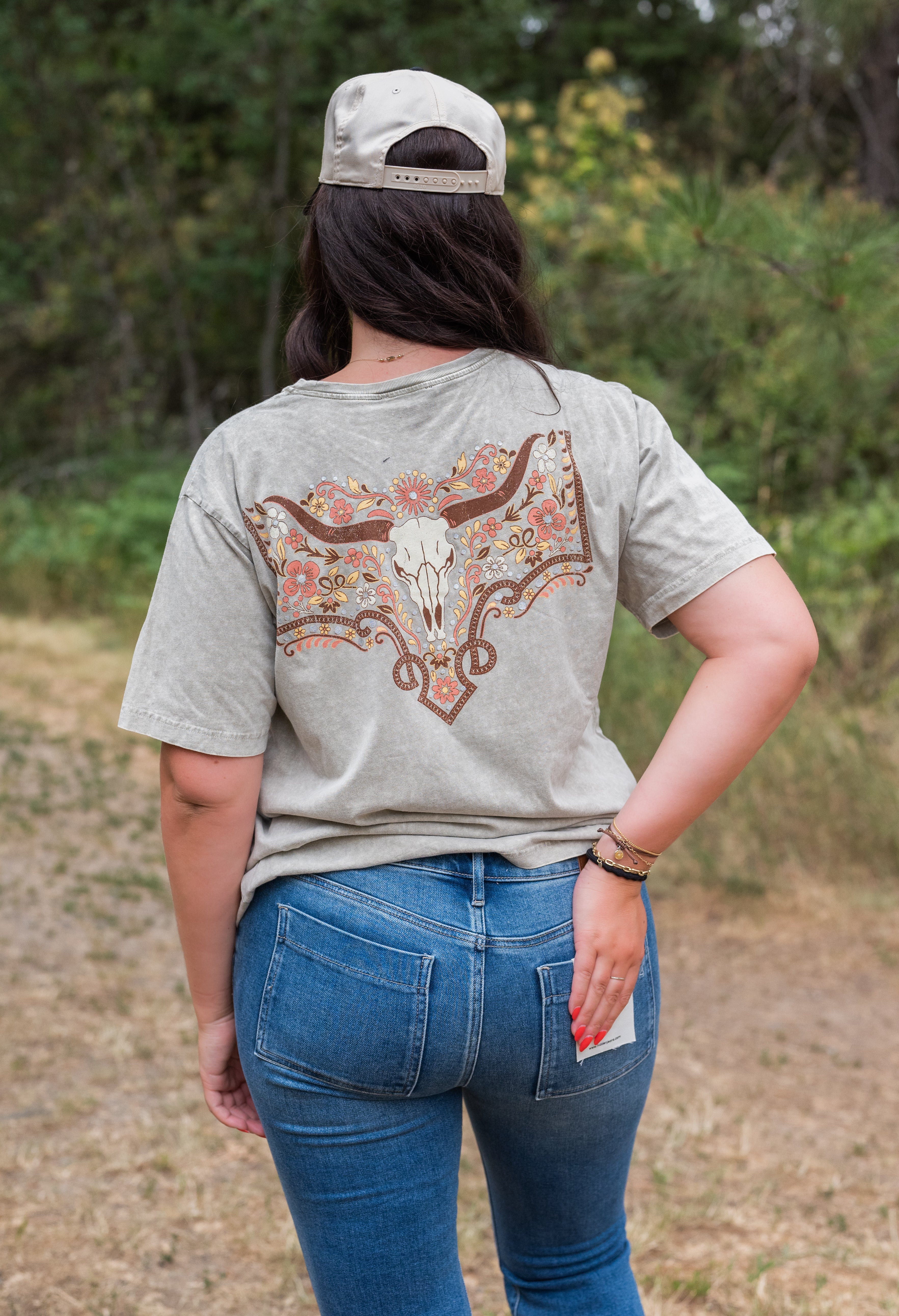 LONGHORN BOHO TEE