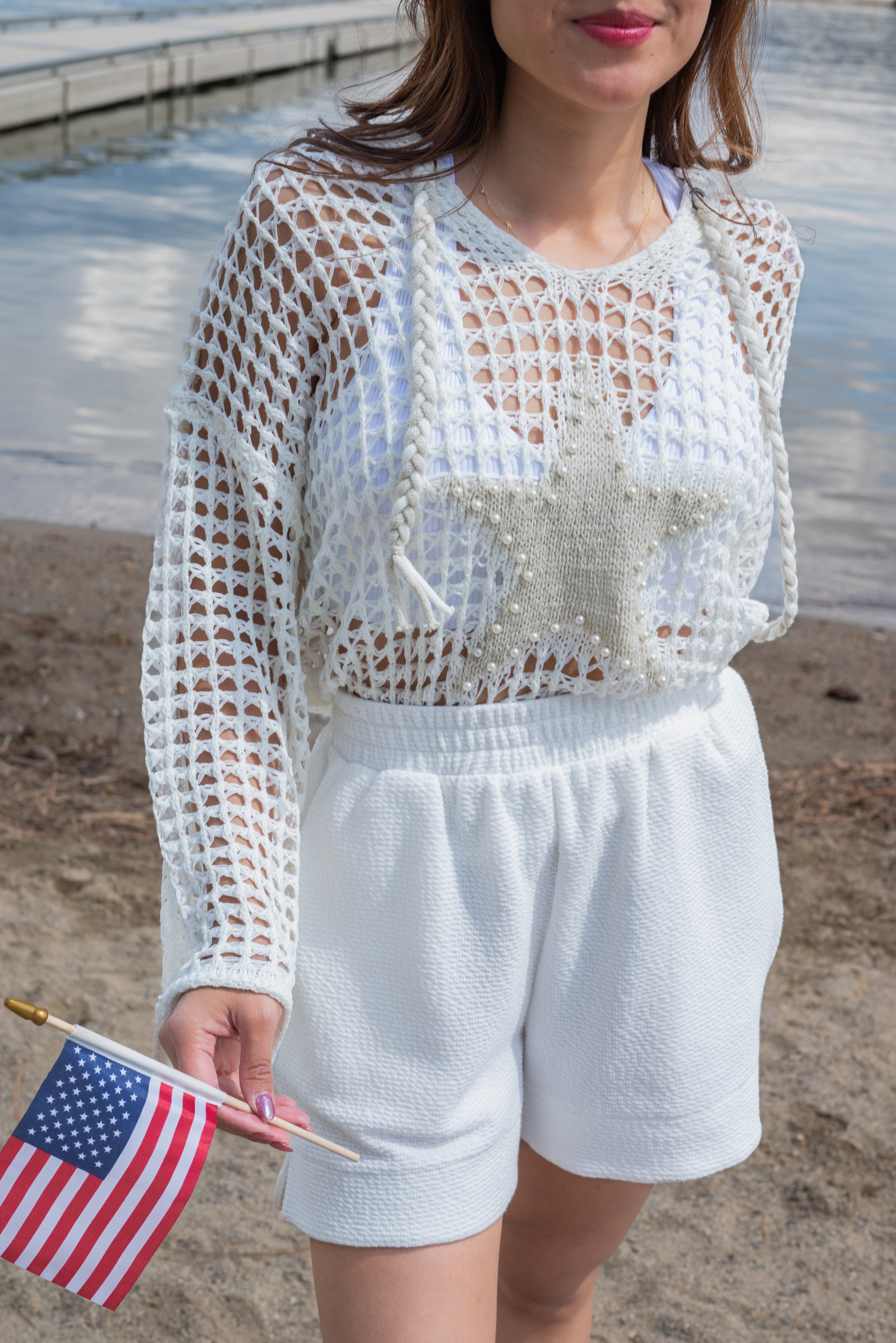 STAR CROCHET SWEATER