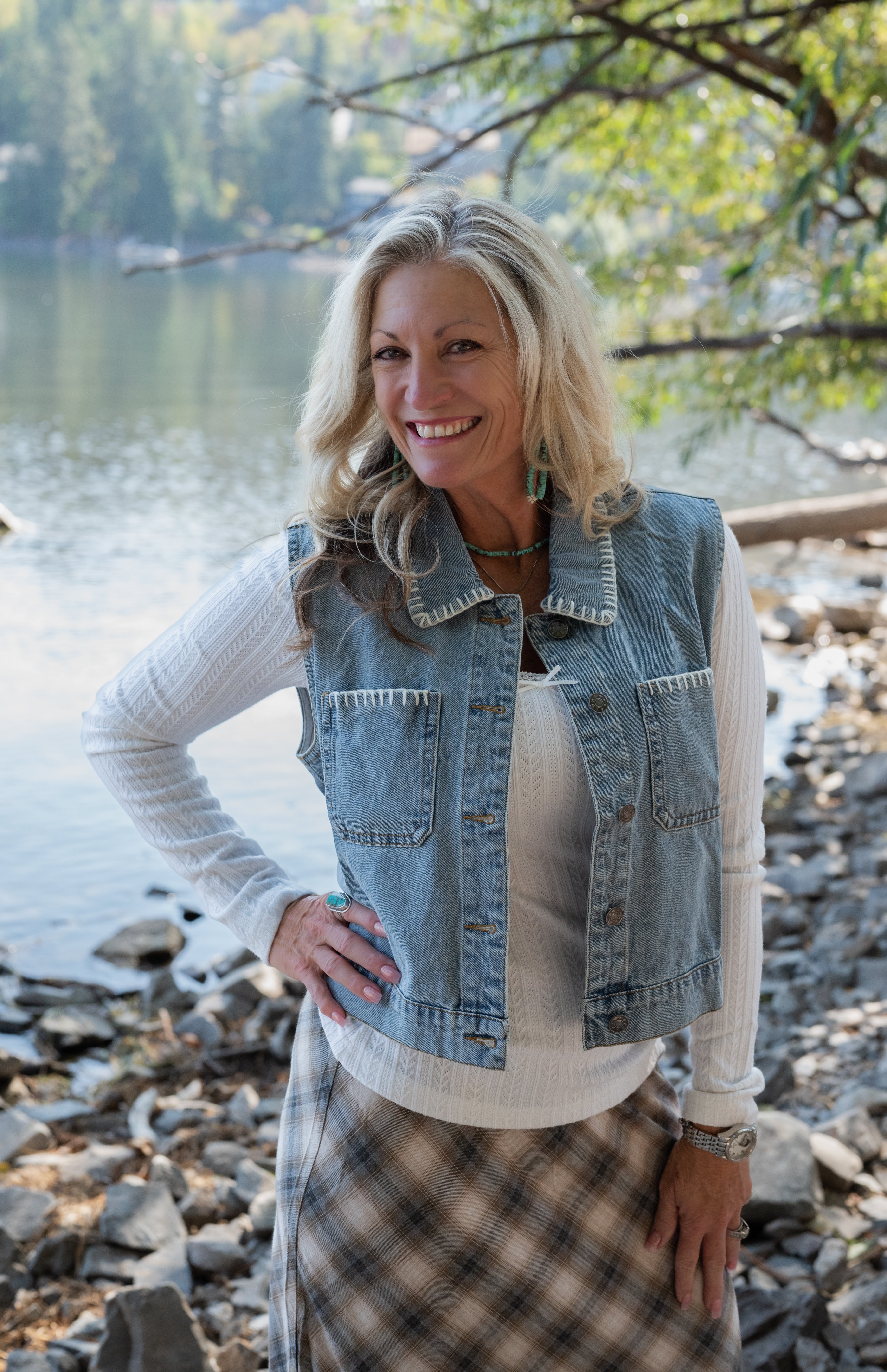 FLORINE DENIM VEST