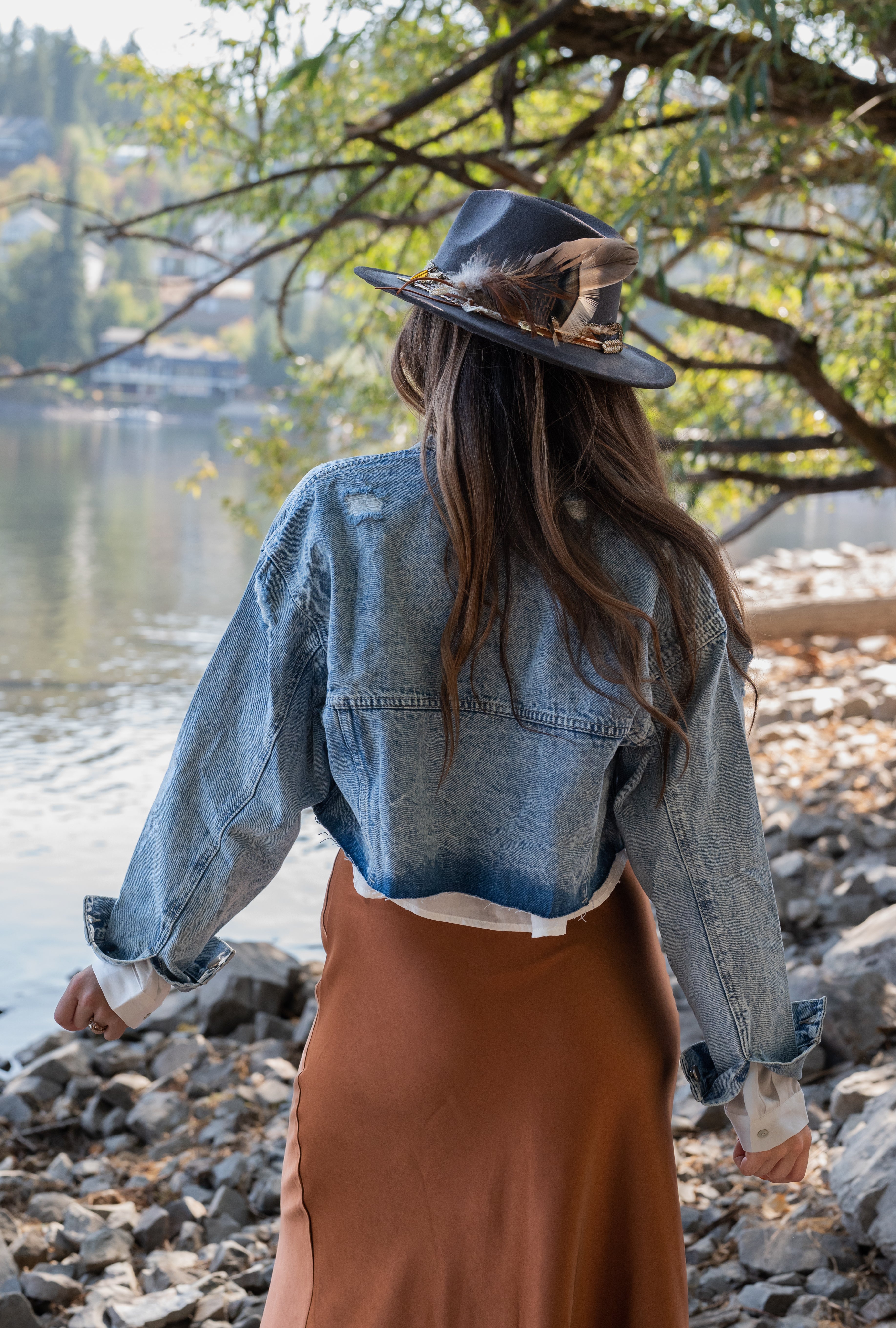 DAISY CROPPED DENIM JACKET