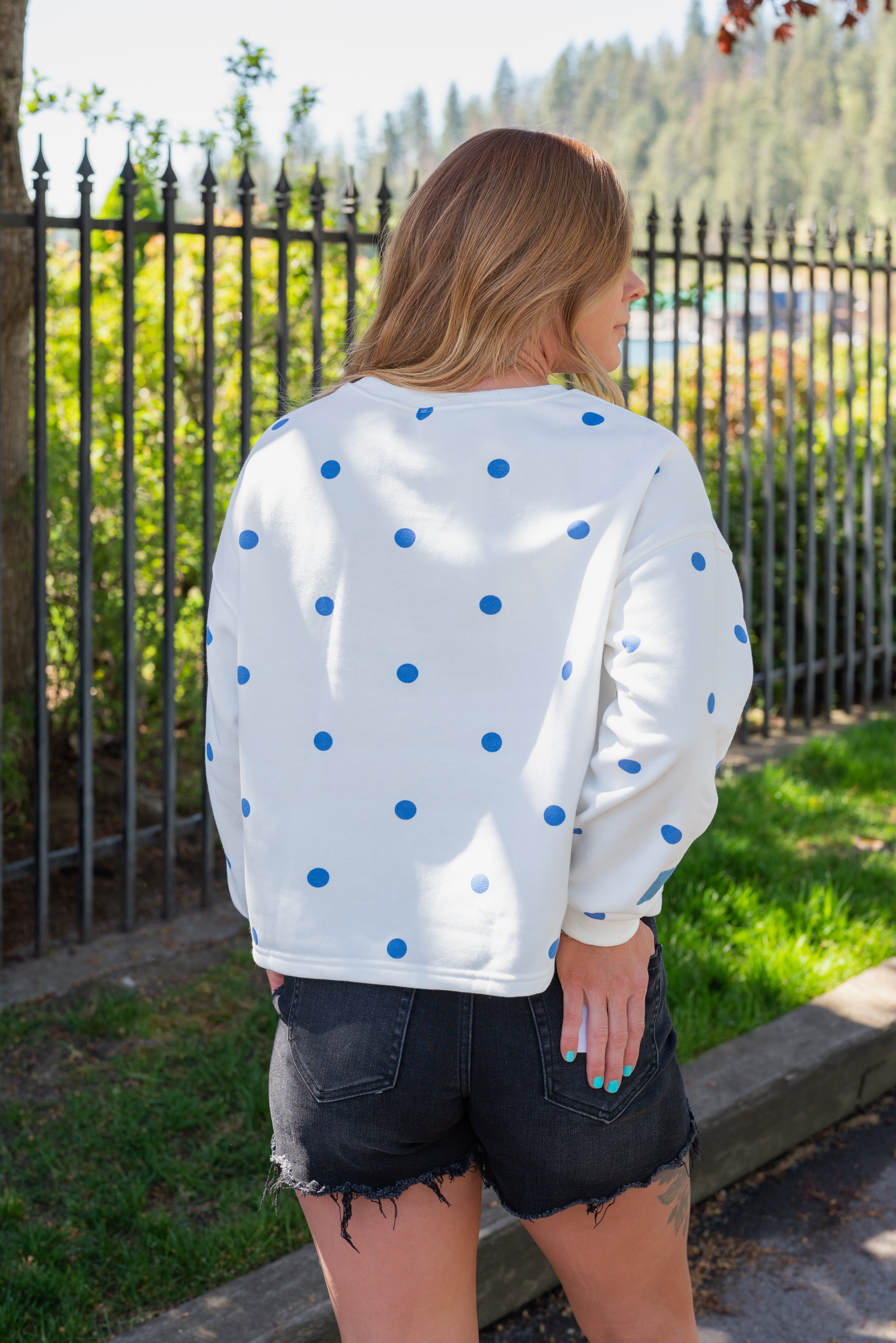 KELLEY POLKA DOT SWEATSHIRT