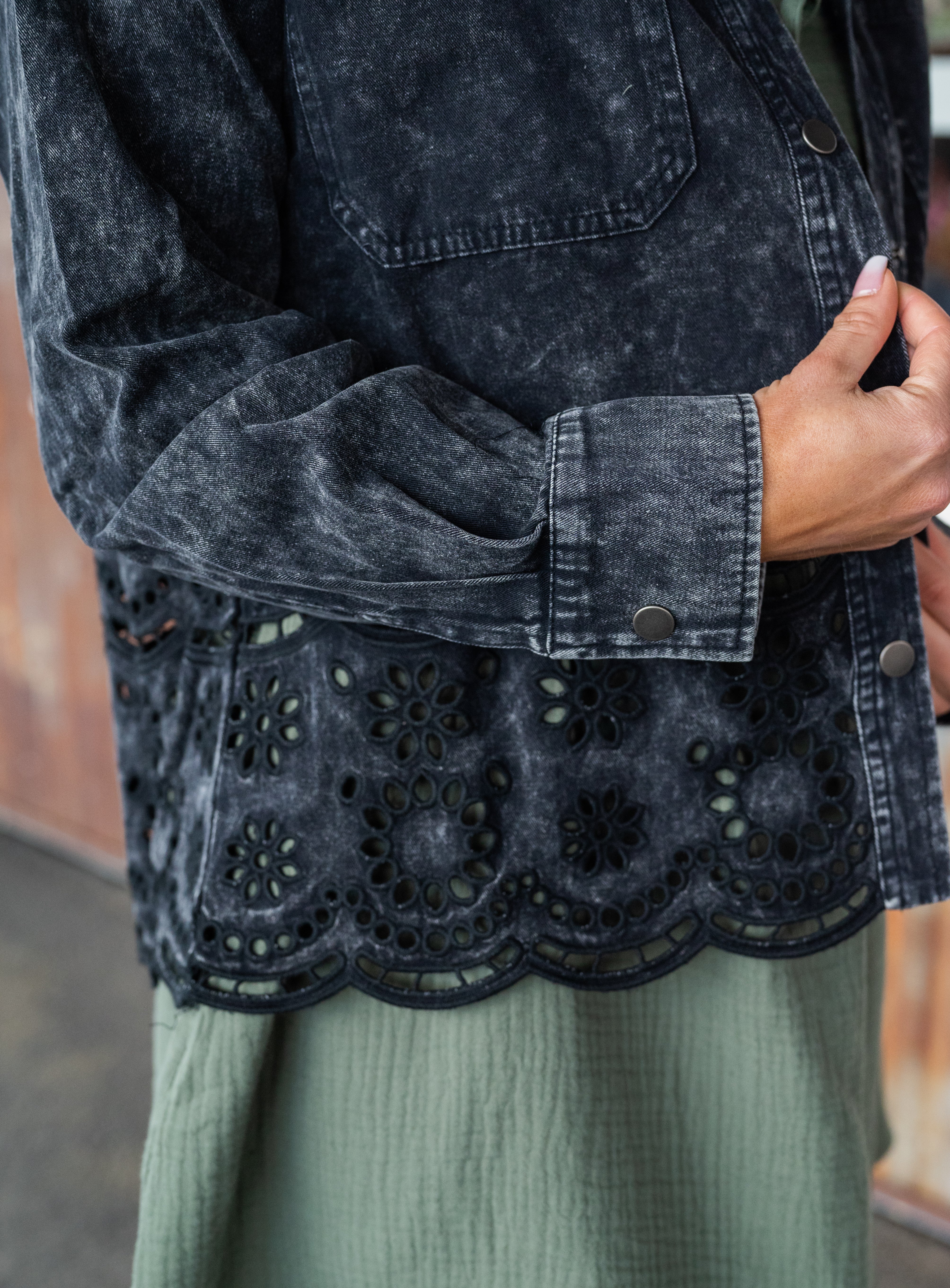 LYDIE EYELET JACKET
