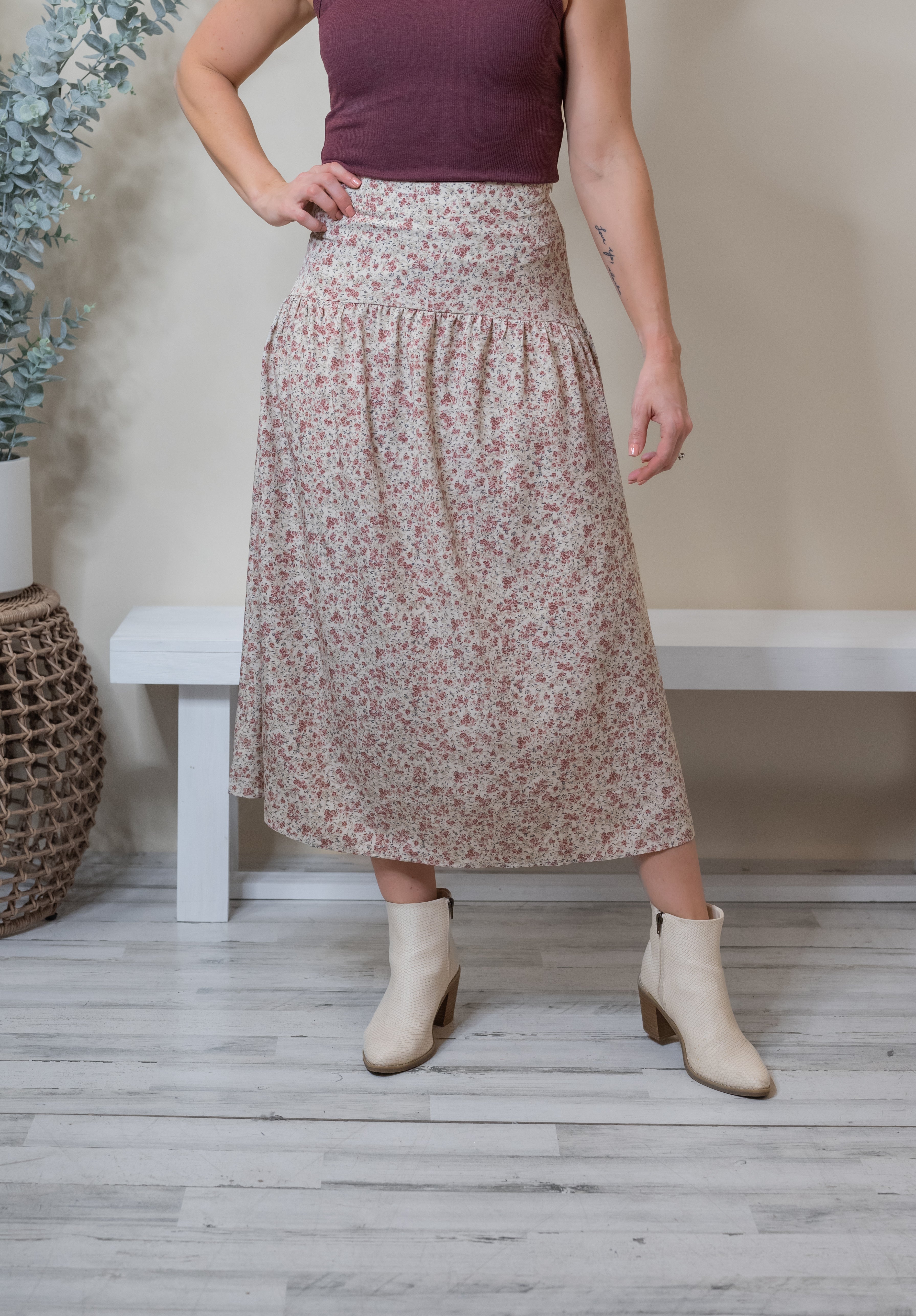 POSY FLORAL SKIRT
