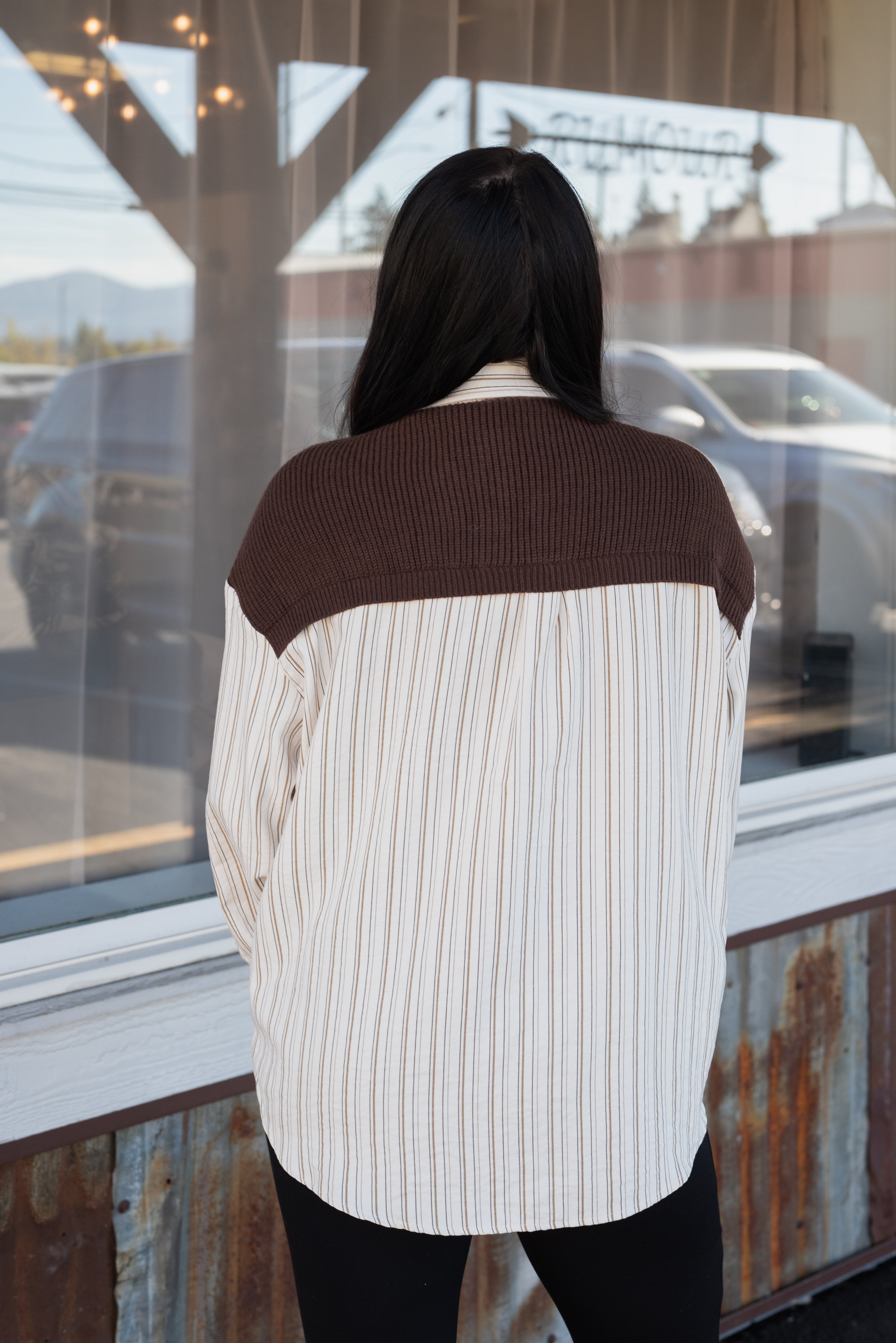 TAMSEN SHIRT SWEATER COMBO