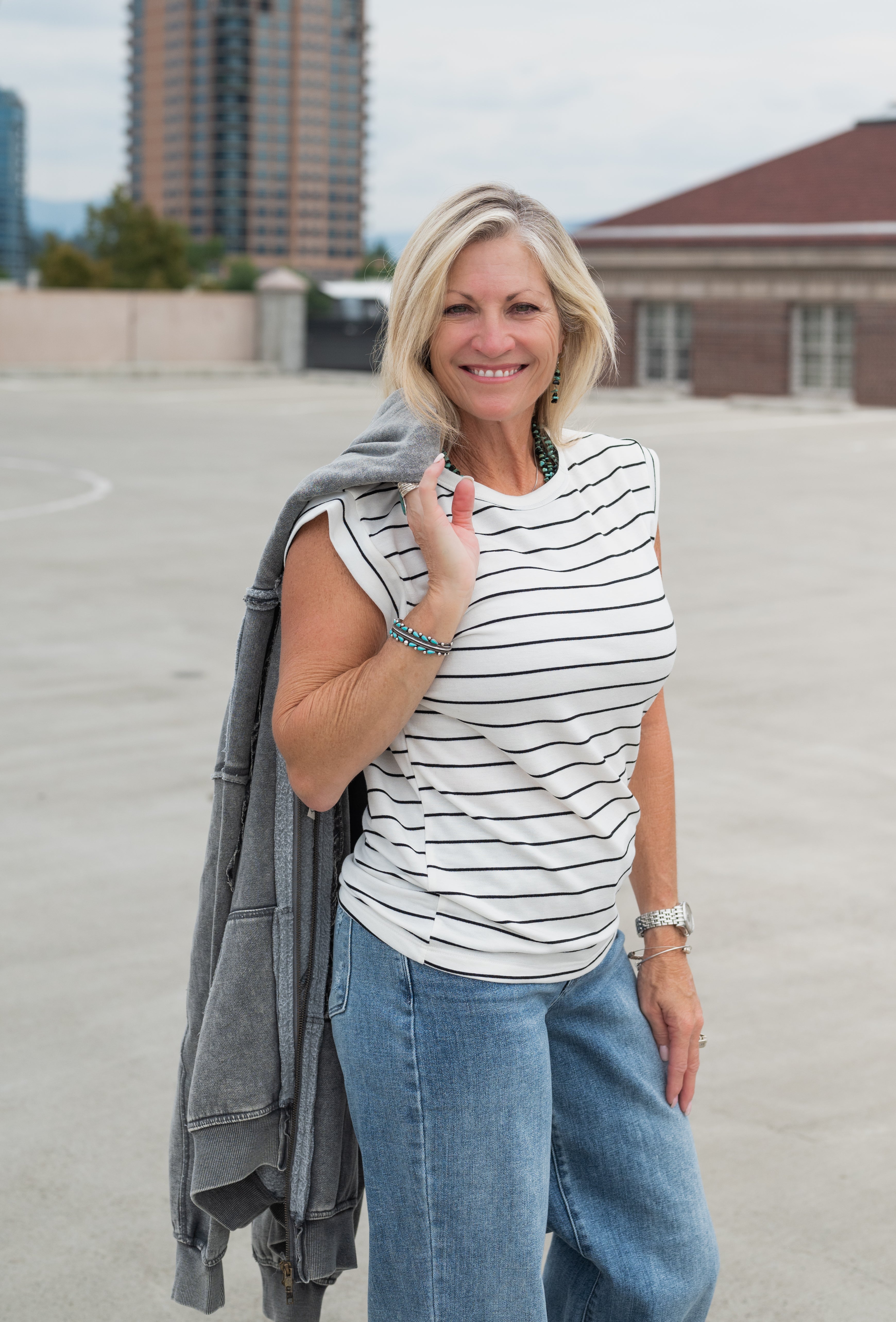 JERRIE STRIPE TOP