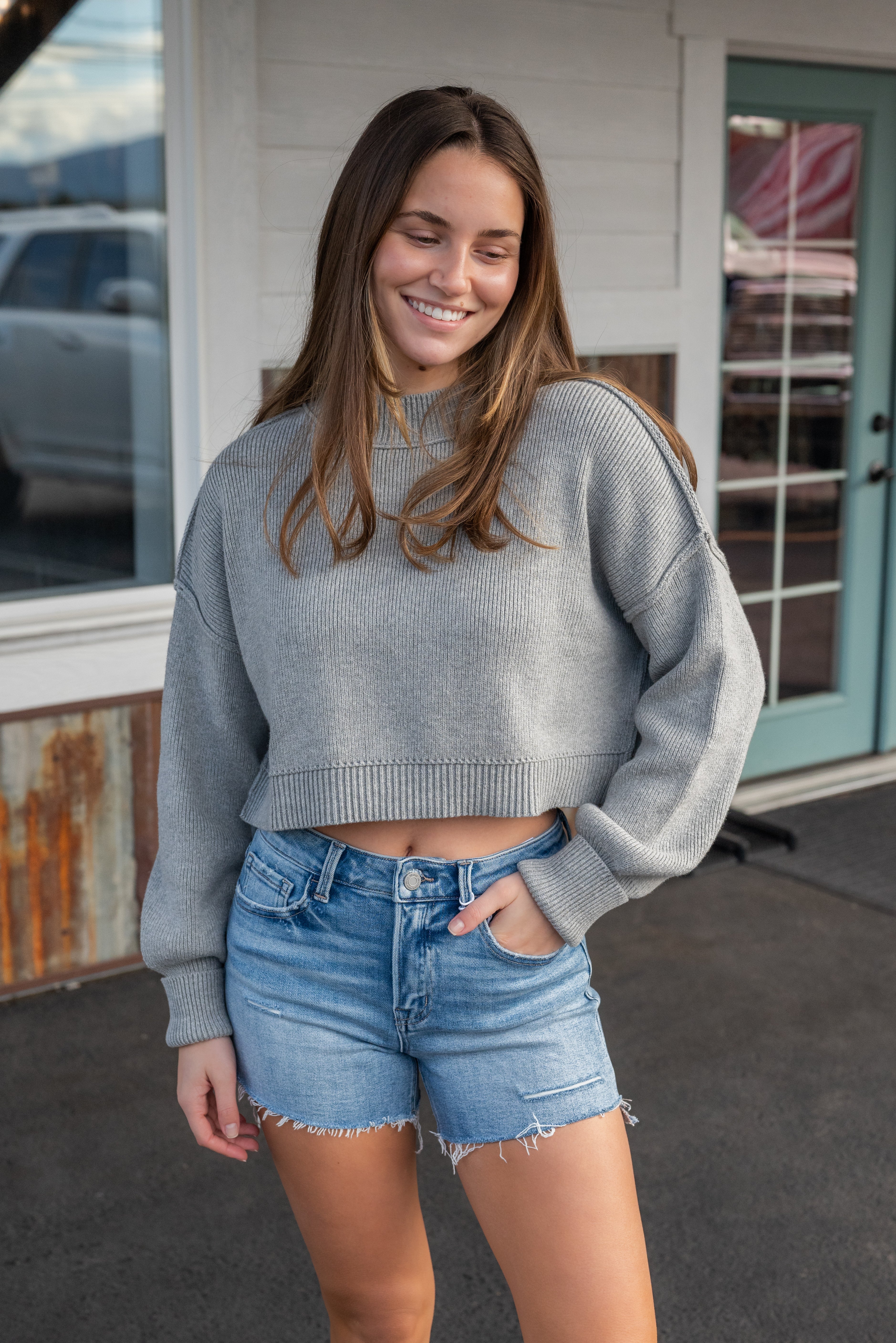 JULIANA CROP SWEATER