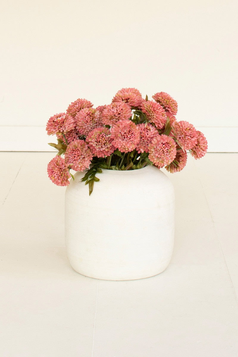 Artificial Blush Ball Dahlias