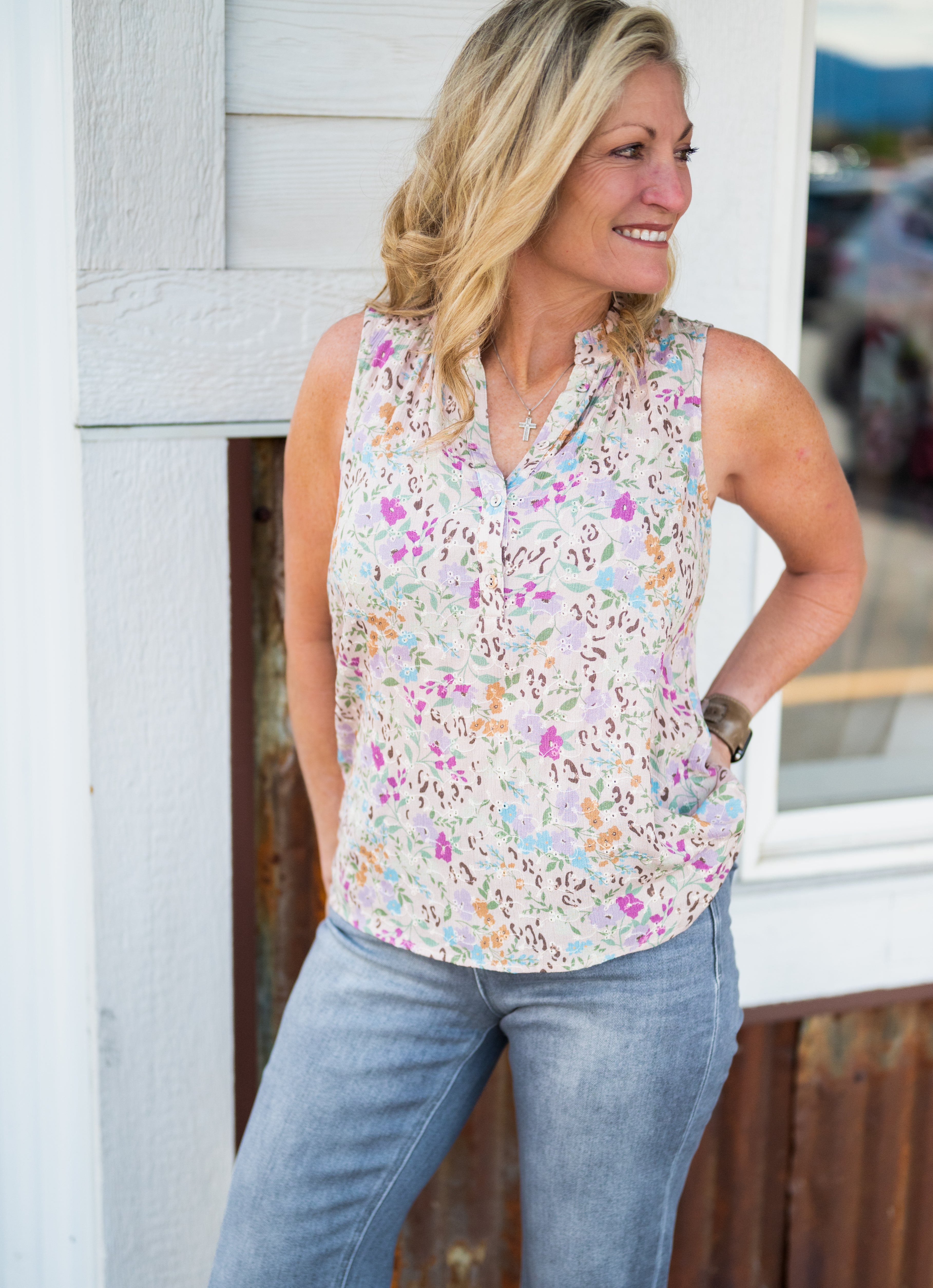 PENELOPE EYELET TANK