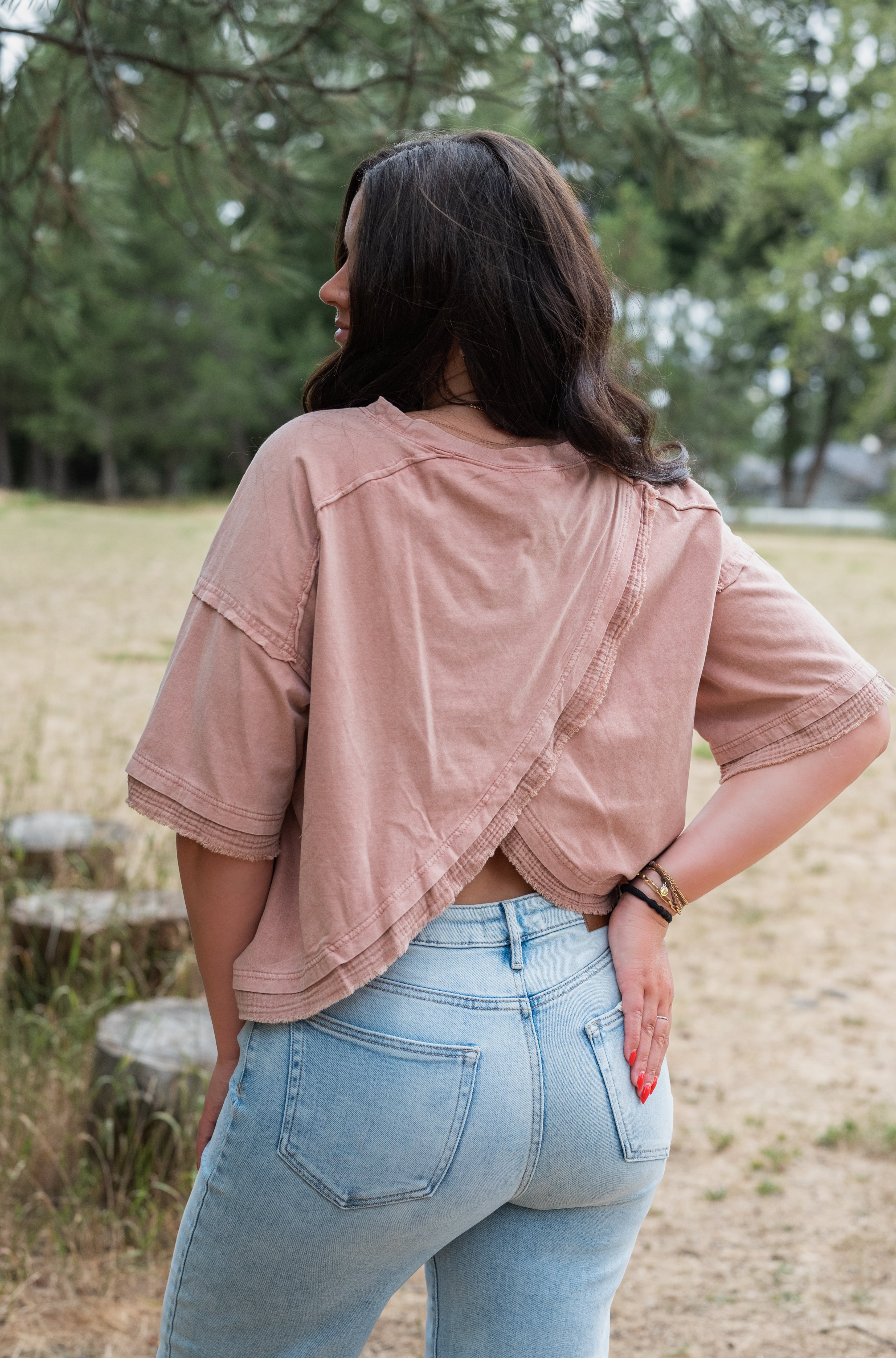 BOW PRINT TOP