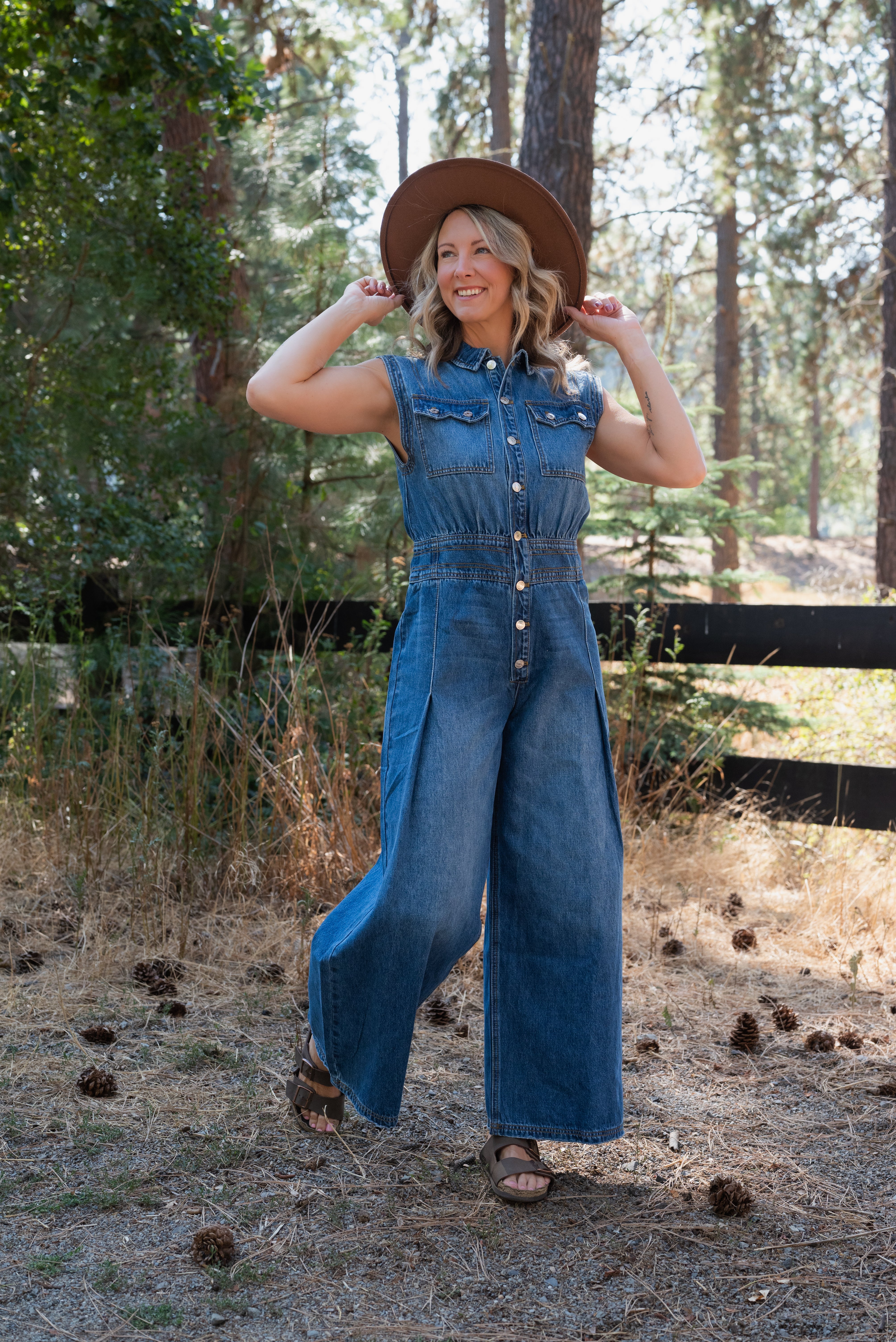 CAROLINA DENIM JUMPSUIT
