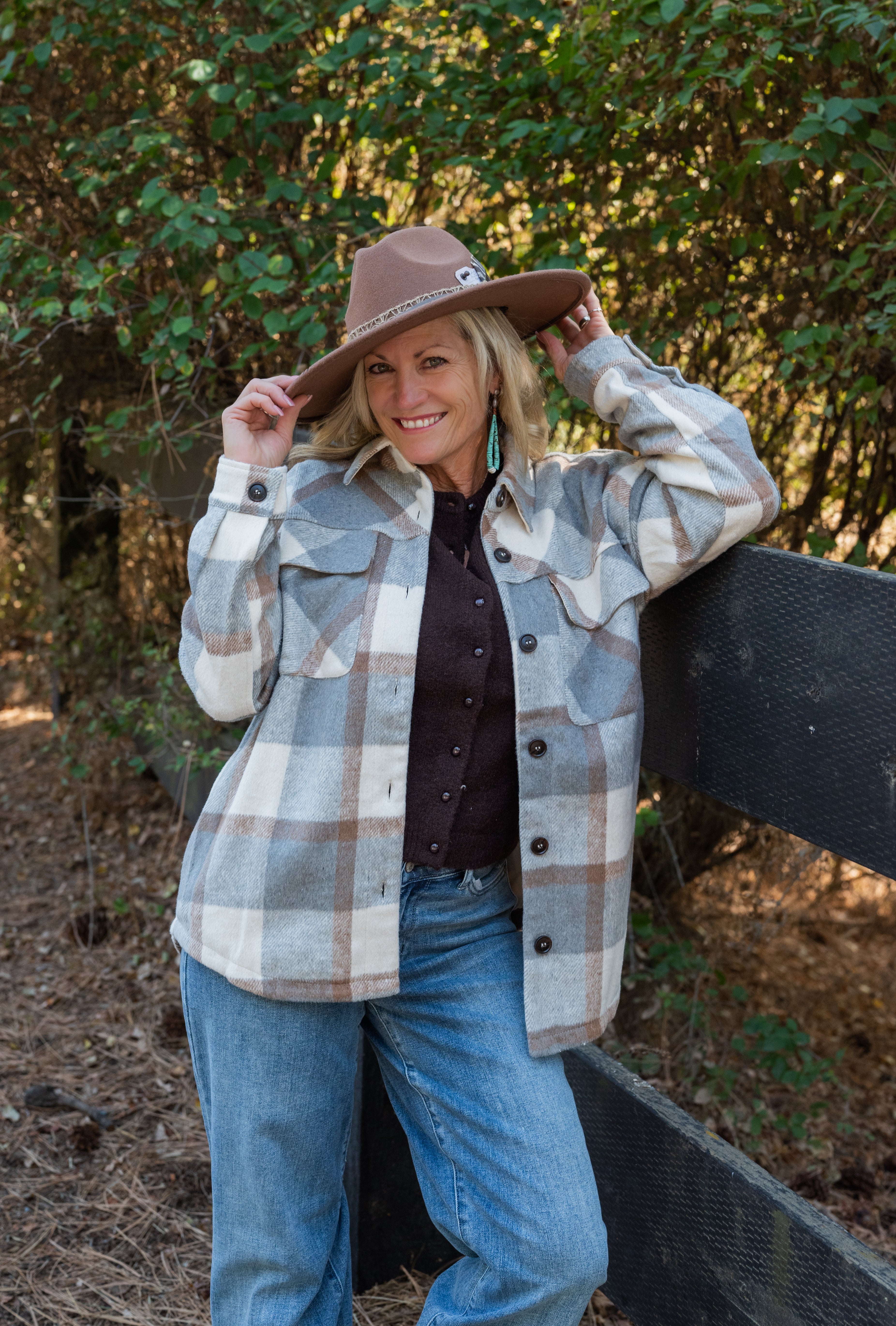 KAITLIN PLAID SHACKET