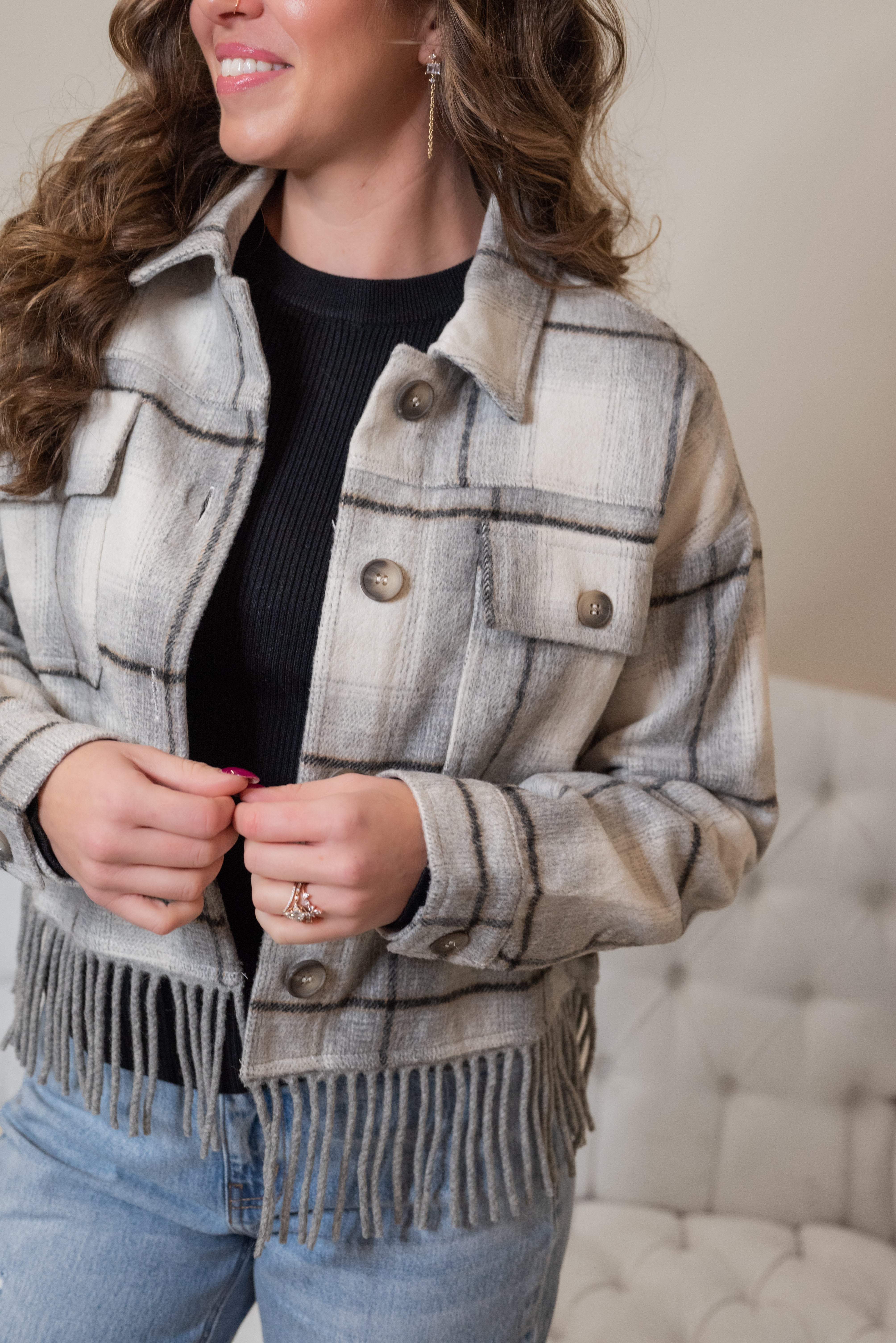 LALLY PLAID JACKET