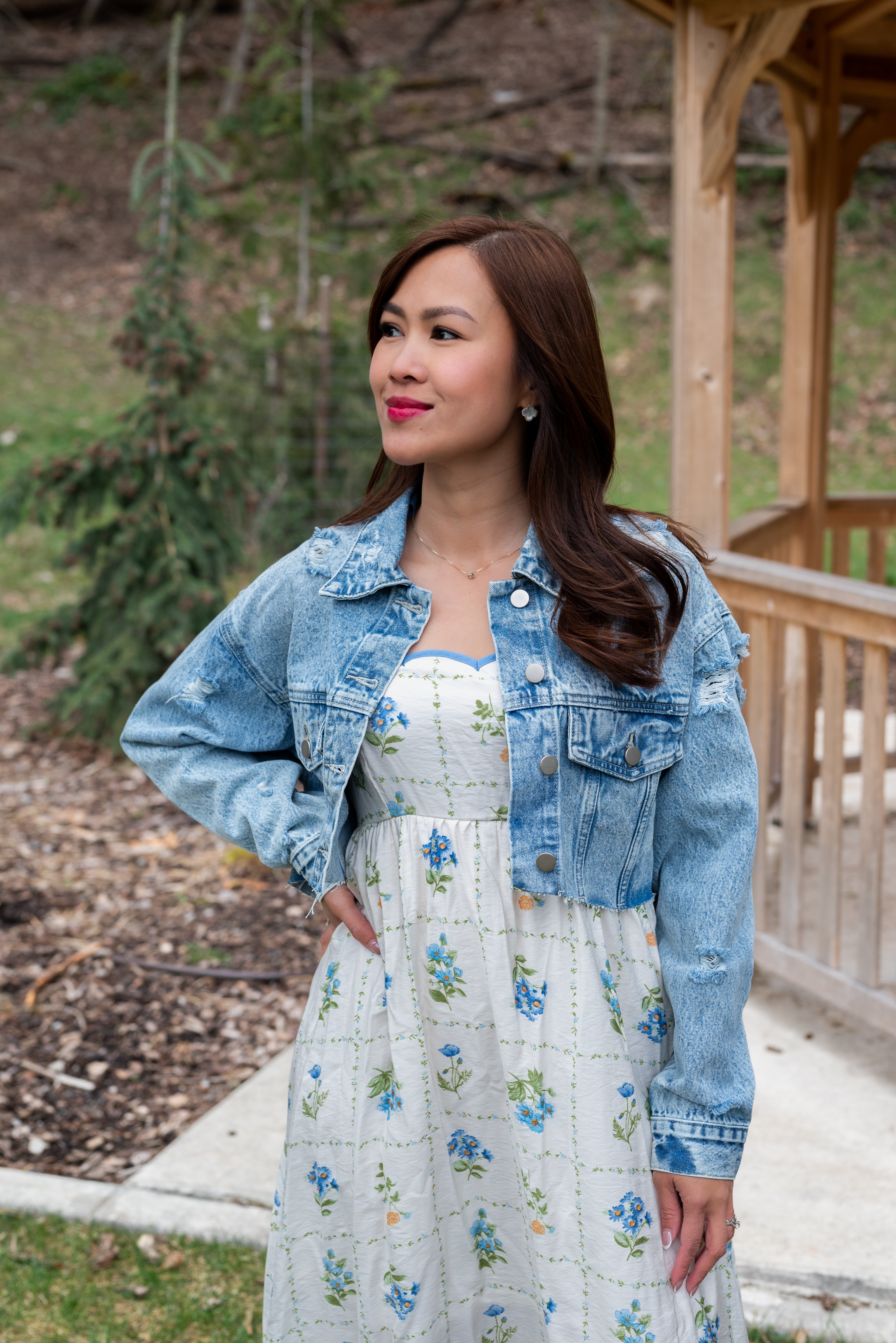 DAISY CROPPED DENIM JACKET