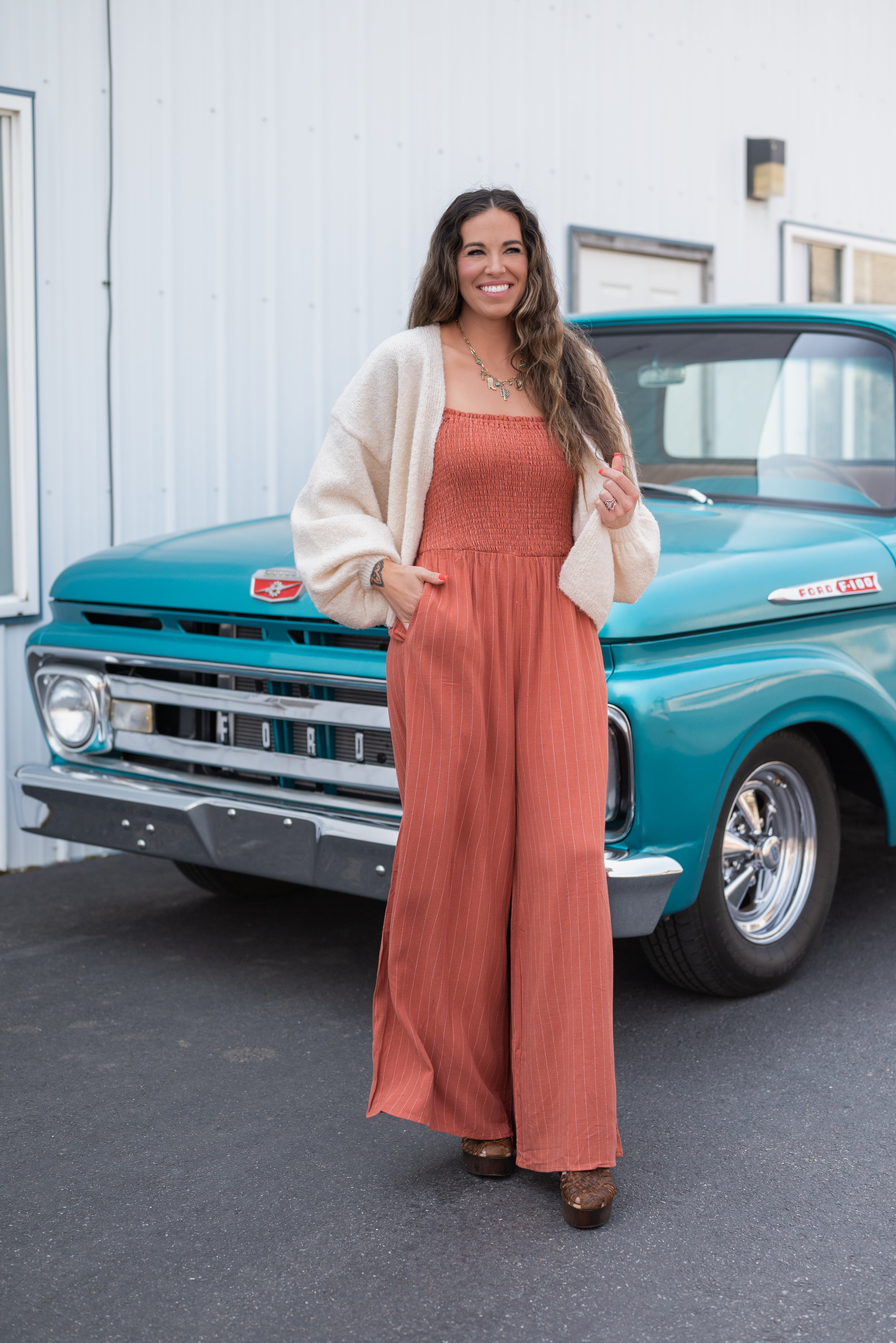 SUGARLOAF STRIPE JUMPSUIT